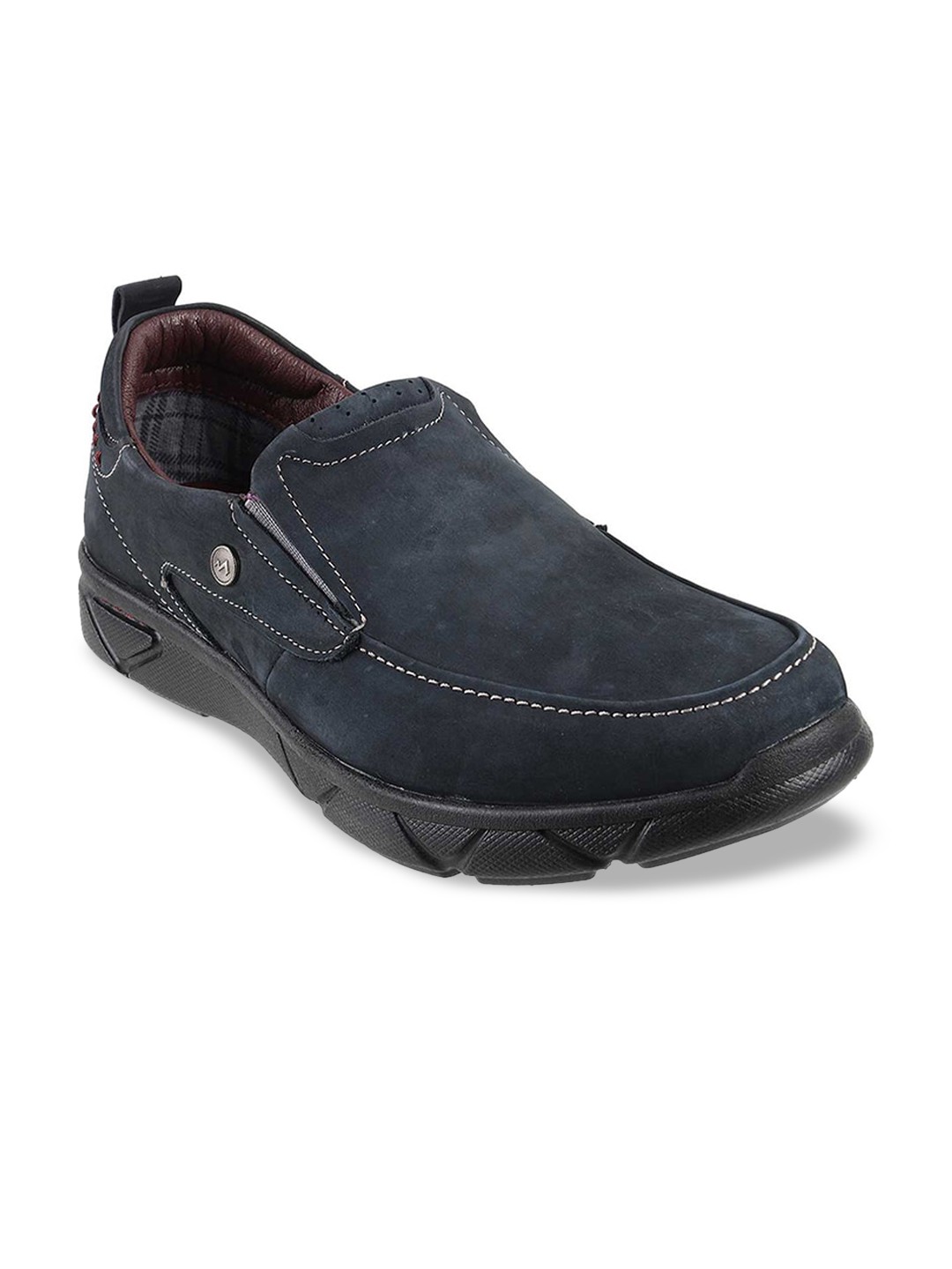 

Metro Men Navy Blue Suede Loafers