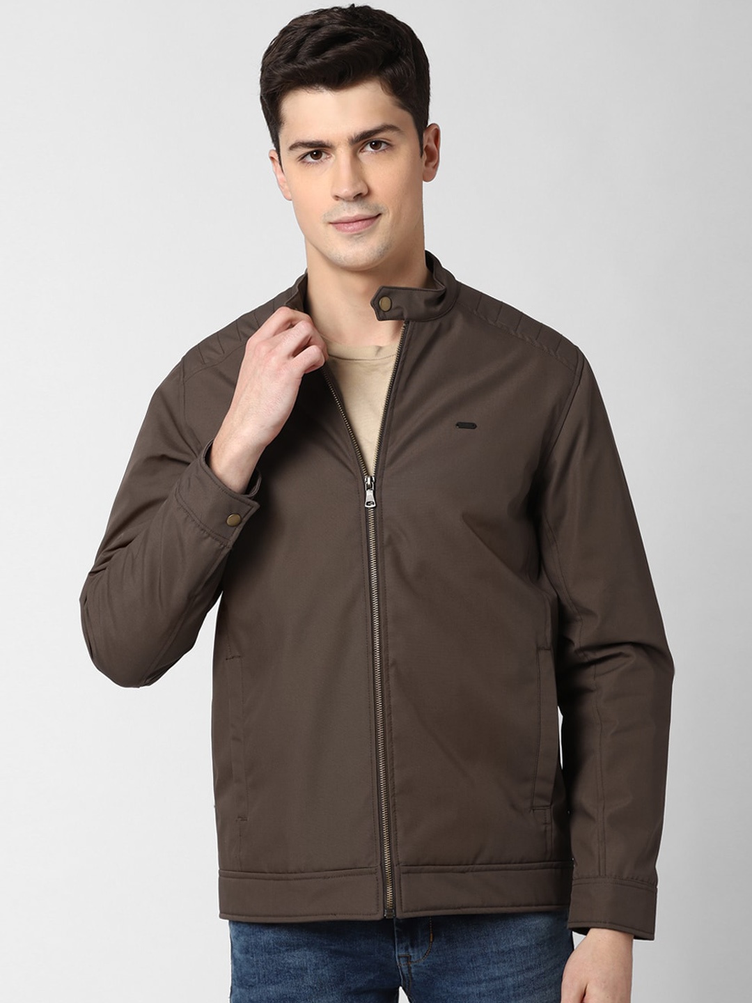 

Peter England Casuals Men Brown Tailored Jacket