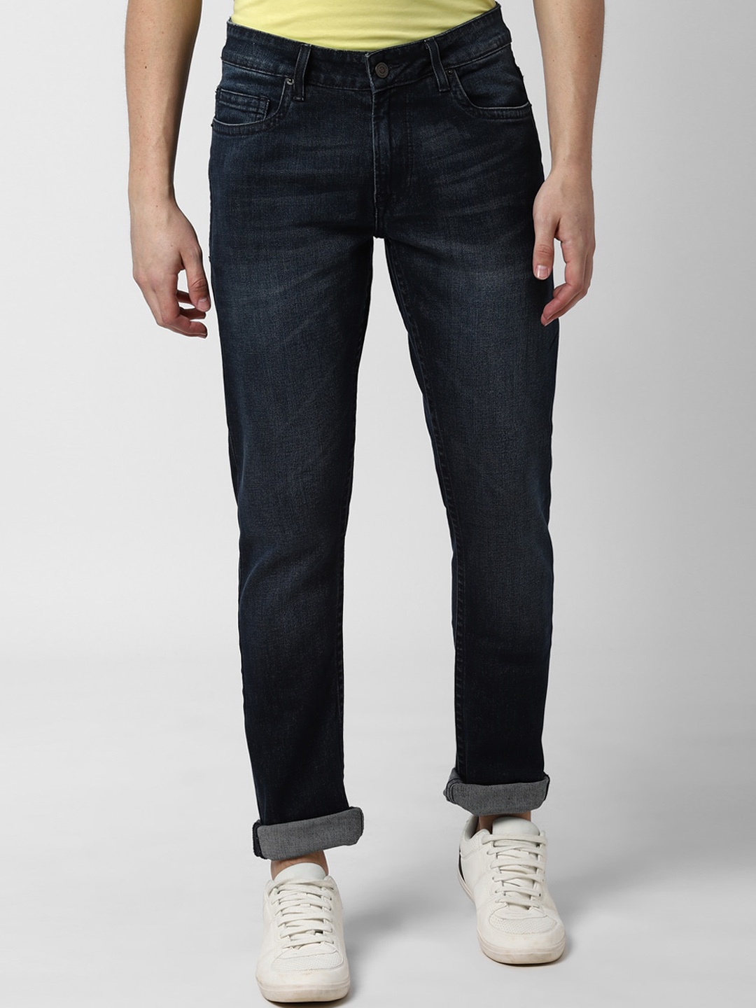 Peter England Casuals Men Navy Blue Skinny Fit Jeans
