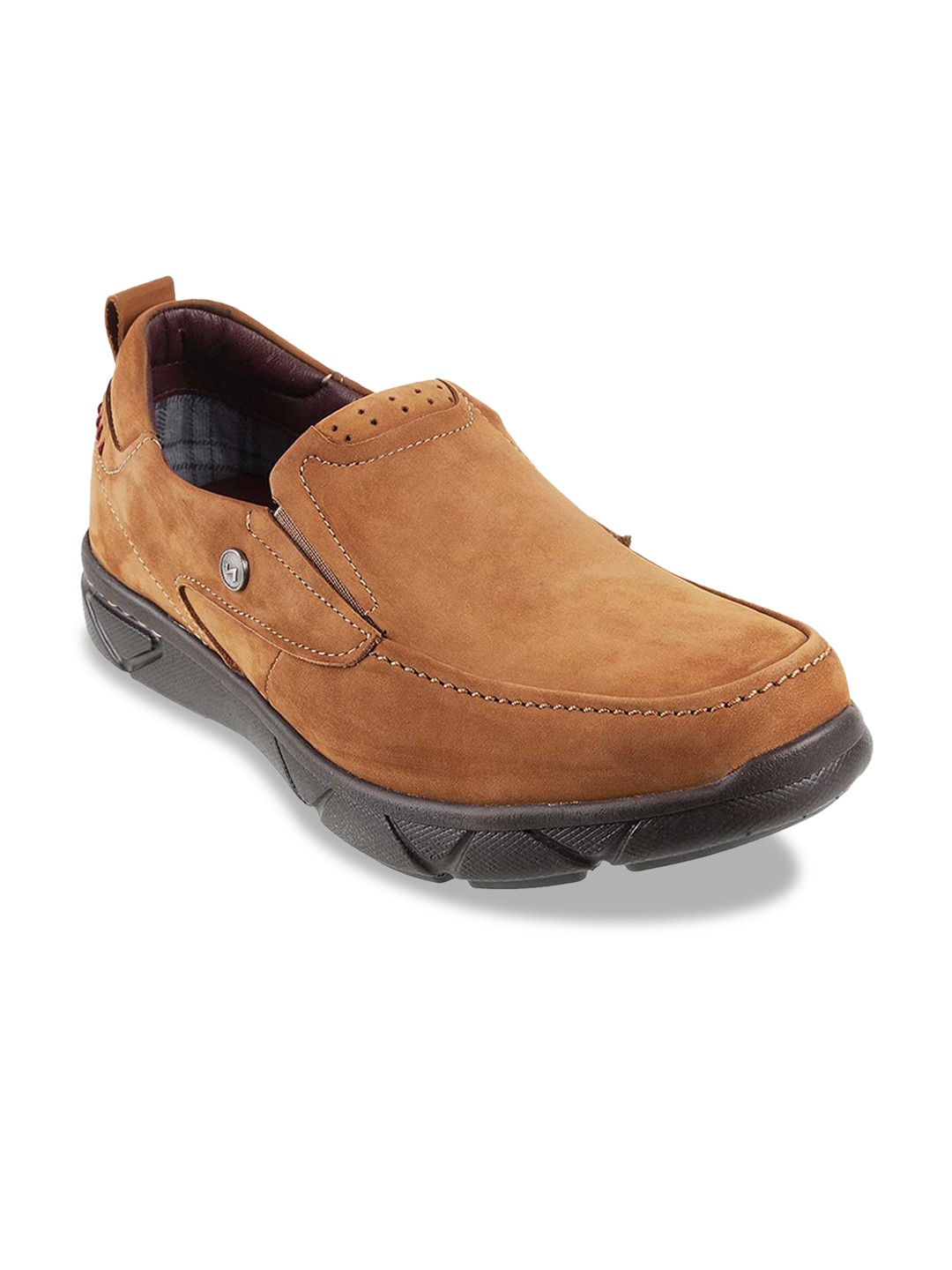 

Metro Men Tan Brown Suede Loafers