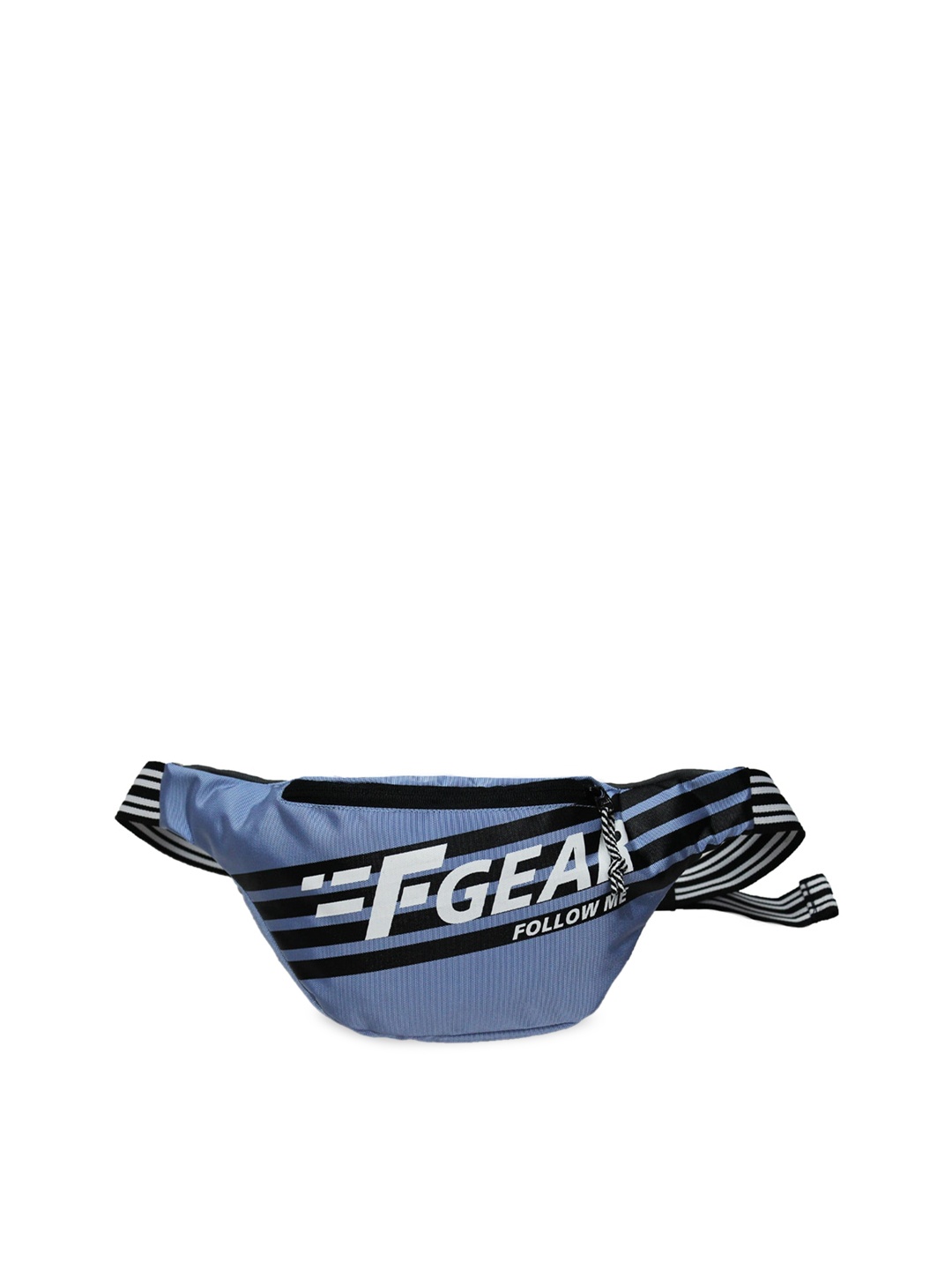 F Gear Unisex Black & Blue Printed Enzo Lavender Iron Gate Waist Pouch