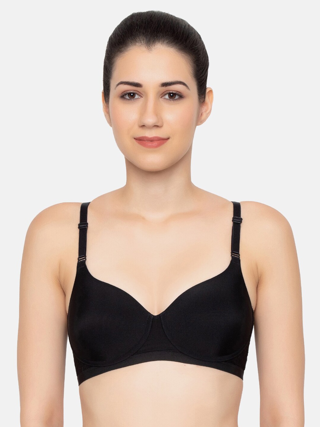 

Triumph Style Spotlight Padded Wireless Lace T-shirt Bra, Black