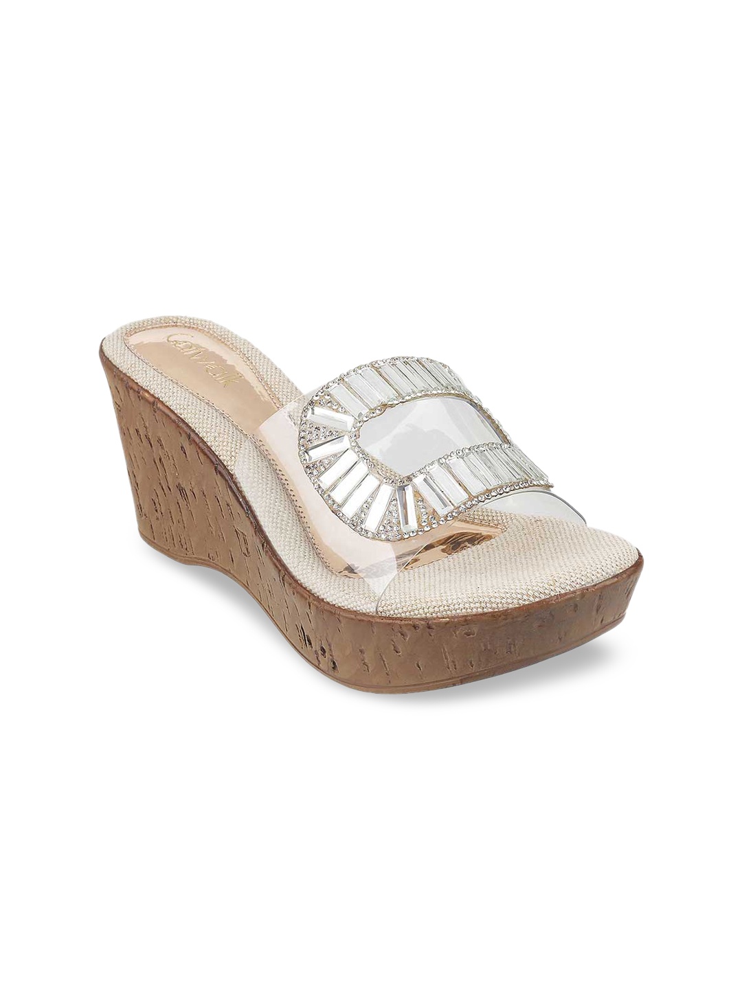 

Catwalk Women Transparent Embellished Wedges