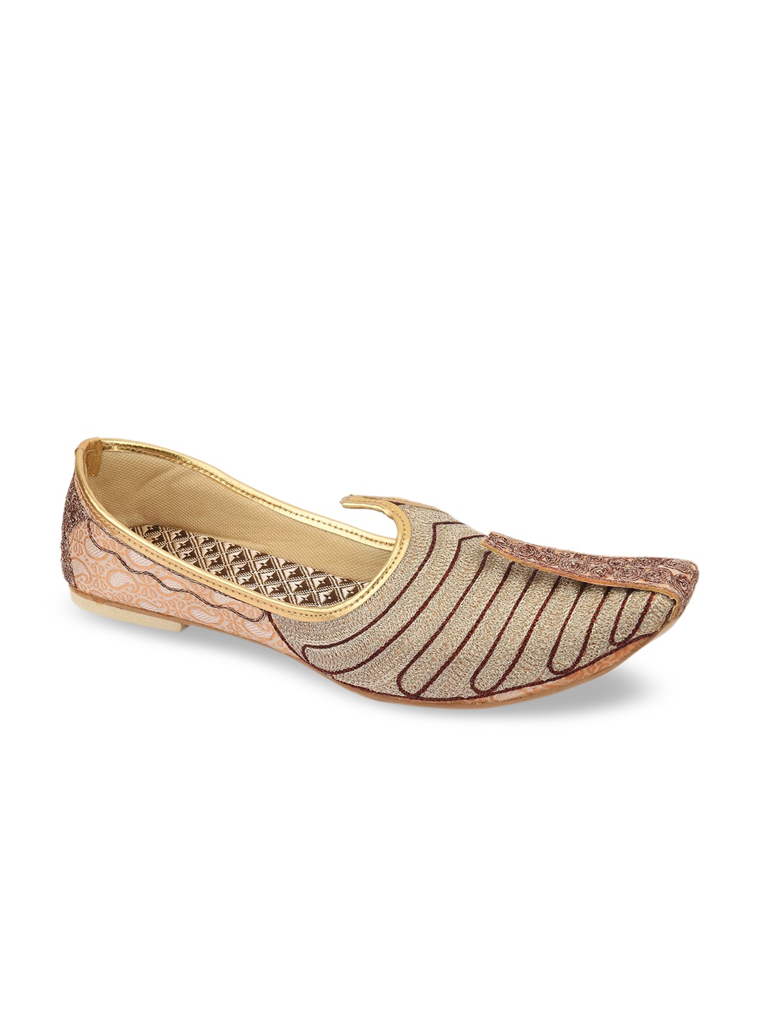

DESI COLOUR Men Multicoloured Mojaris, Multi