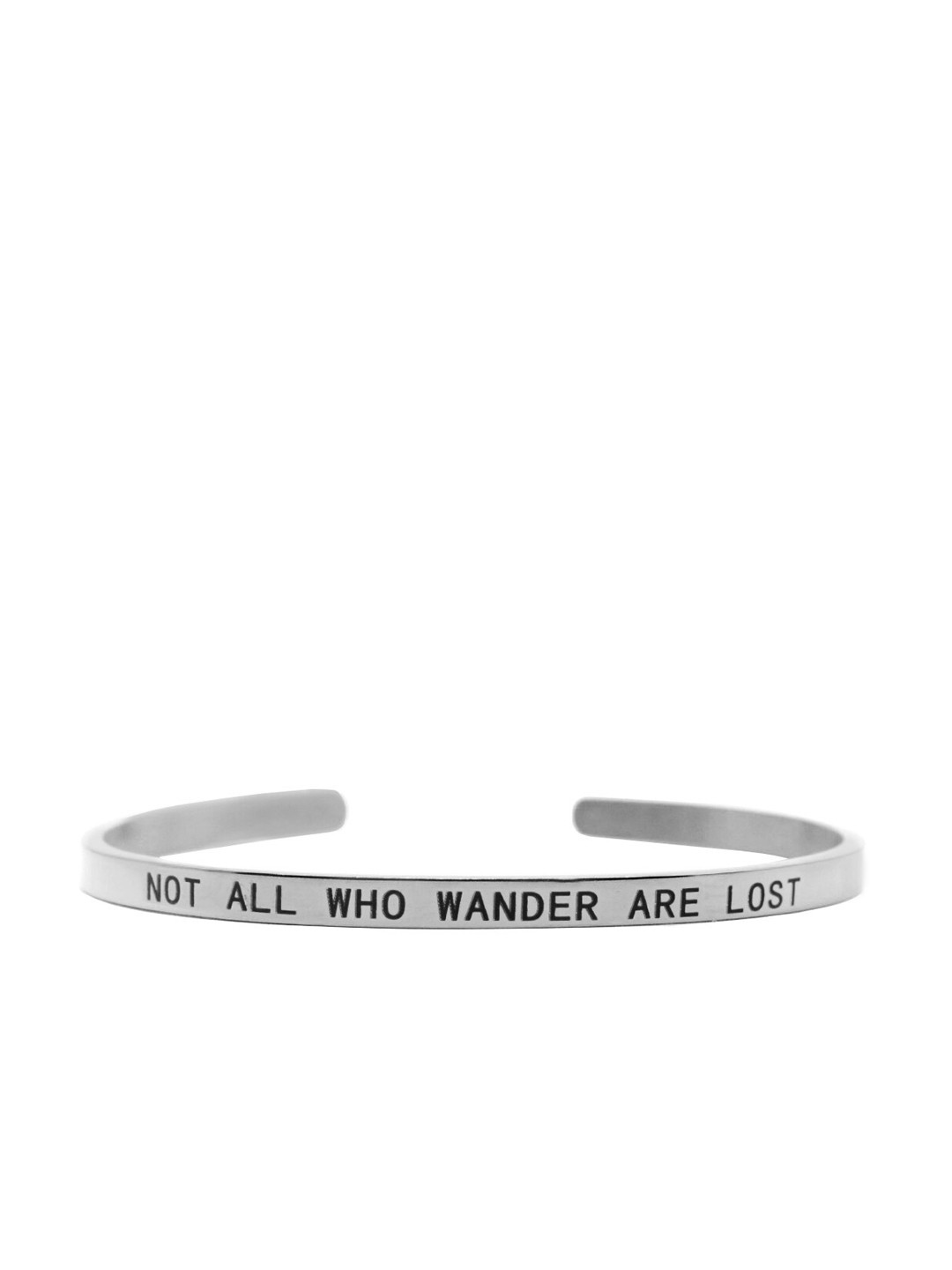 

JOKER & WITCH Silver-Plated Black Cuff Bracelet