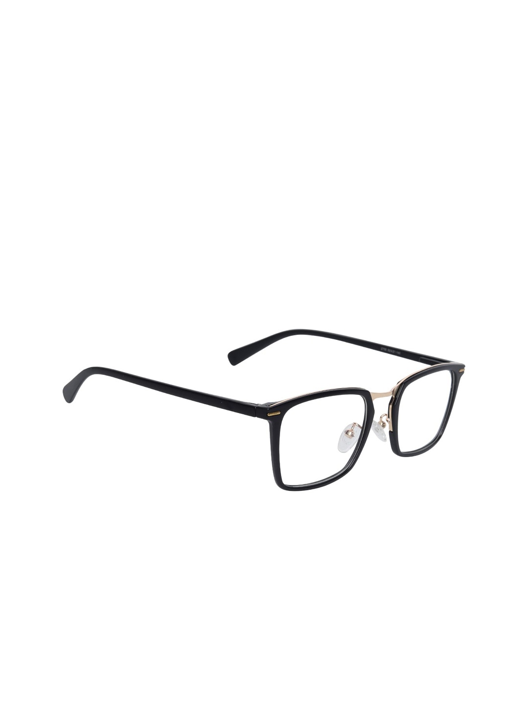 

Peter Jones Eyewear Unisex Black Solid Full Rim Square Frames 2755GD