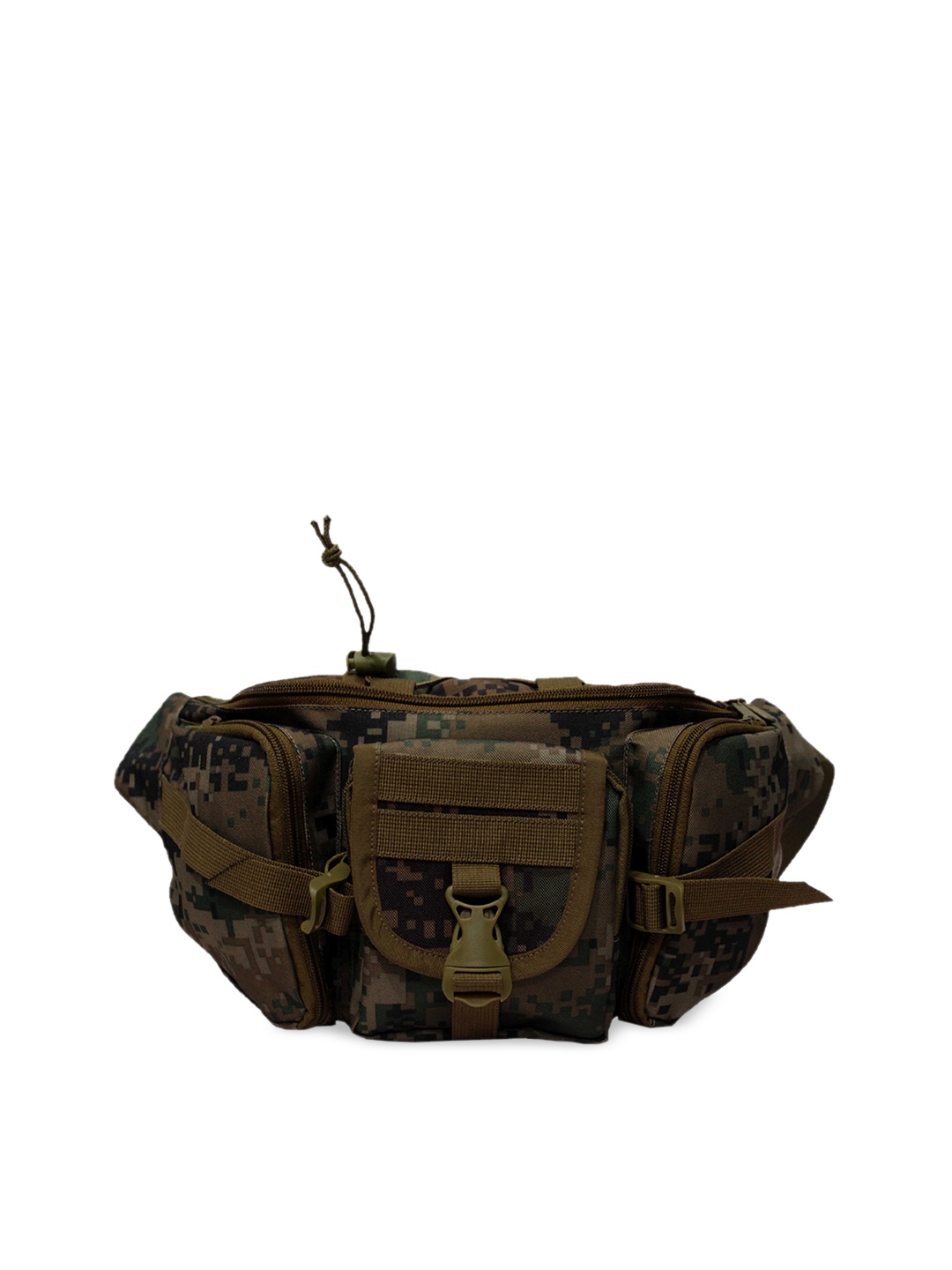 

F Gear Unisex Brown & Green Camouflage Printed TrailMarpat WL Waist Pouch