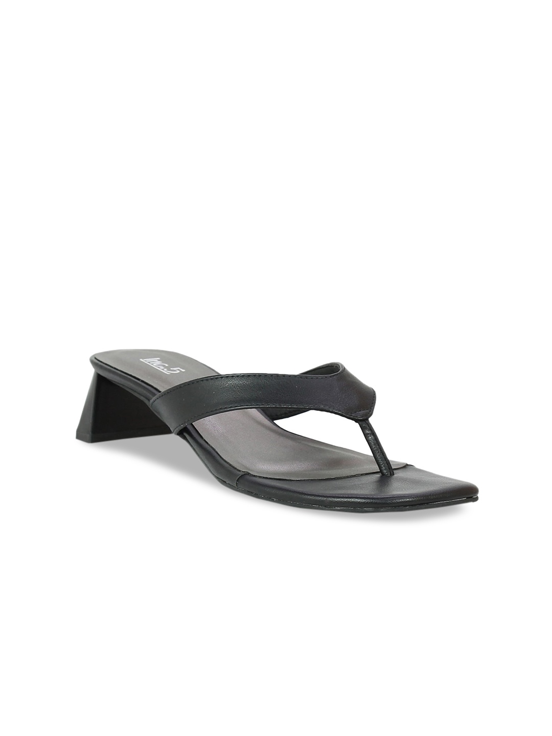 

Inc 5 Women Black Solid Sandals