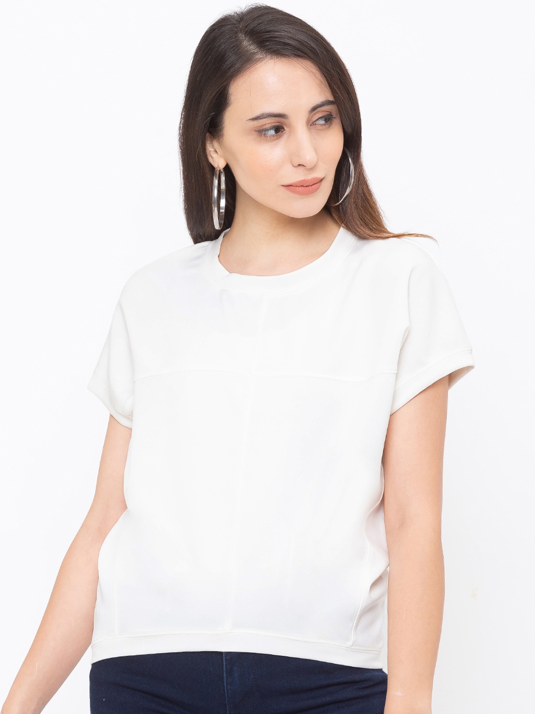 

Globus Women White Solid Top