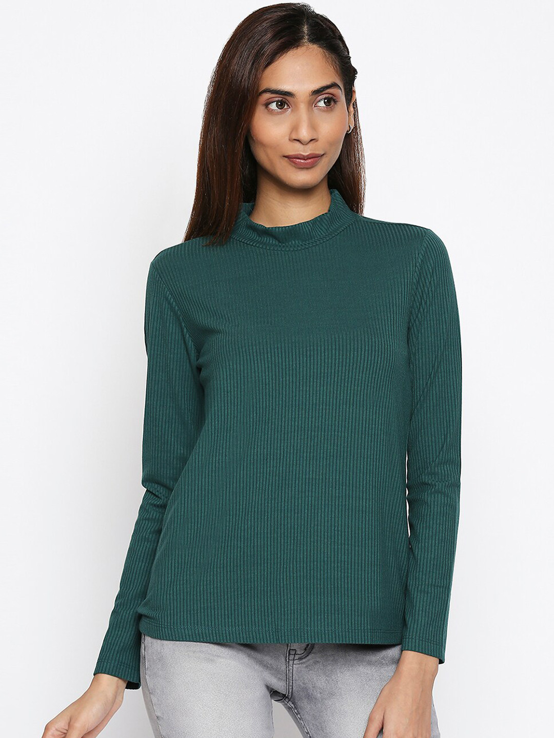 

Honey by Pantaloons Women Green Solid Top