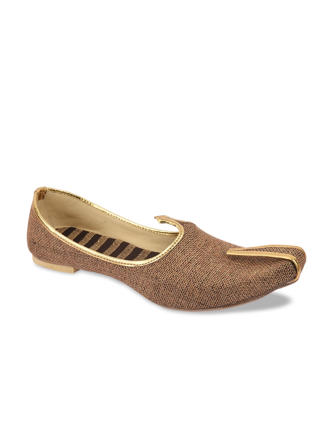 

DESI COLOUR Men Brown Mojaris