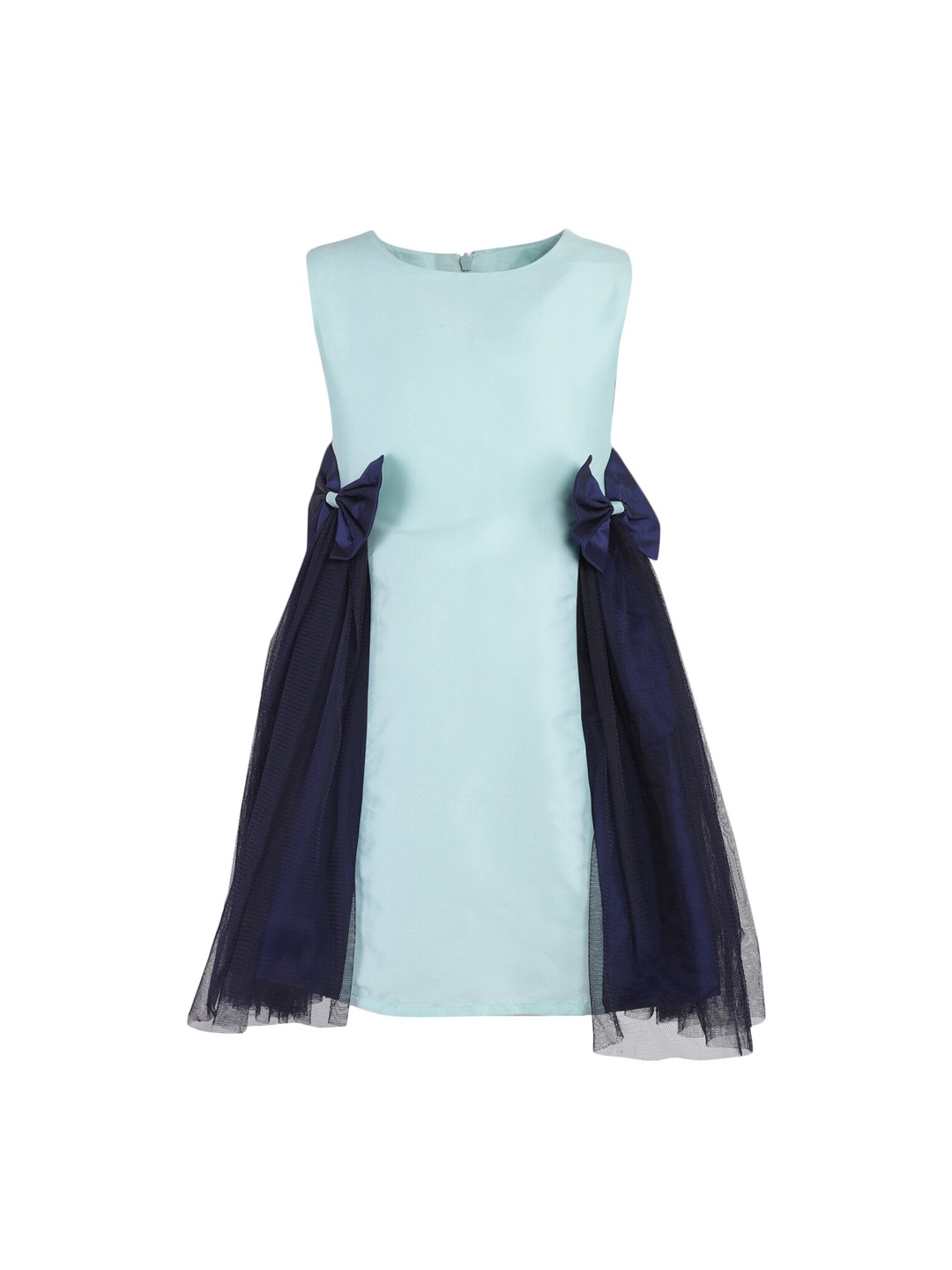 

A Little Fable Girls Green Solid Fit and Flare Dress