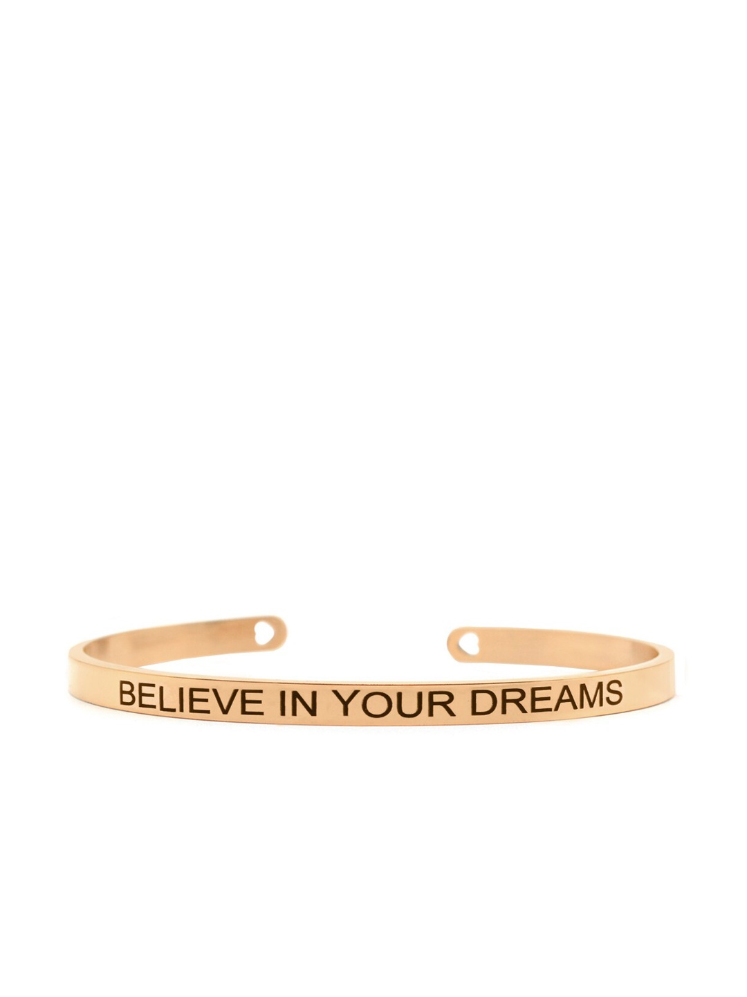 JOKER & WITCH Rose Gold-Plated Believe In Your Dreams Cuff Bracelet