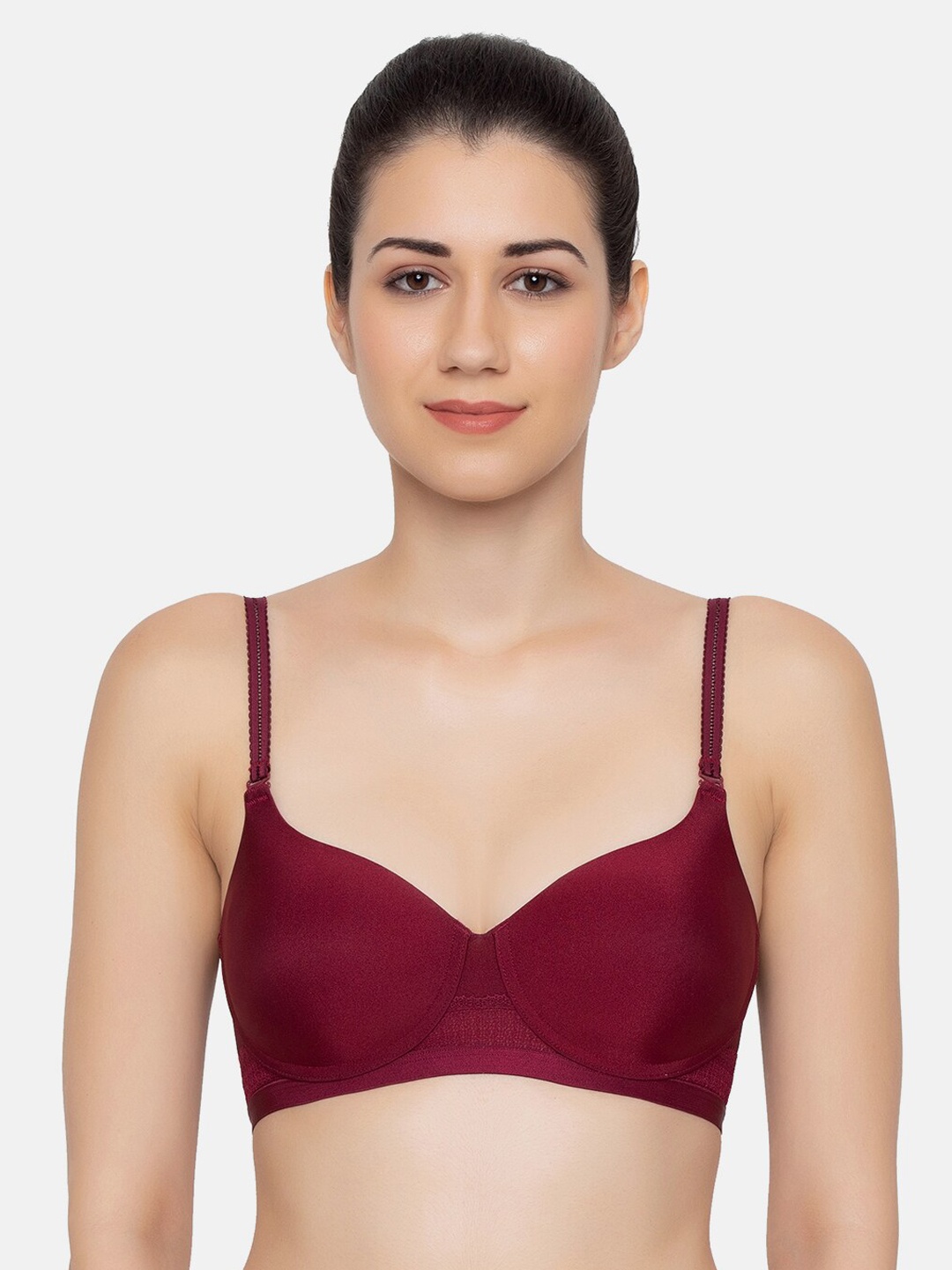 Triumph Padded Wireless Seamless Silhoutte T-shirt Bra, Red