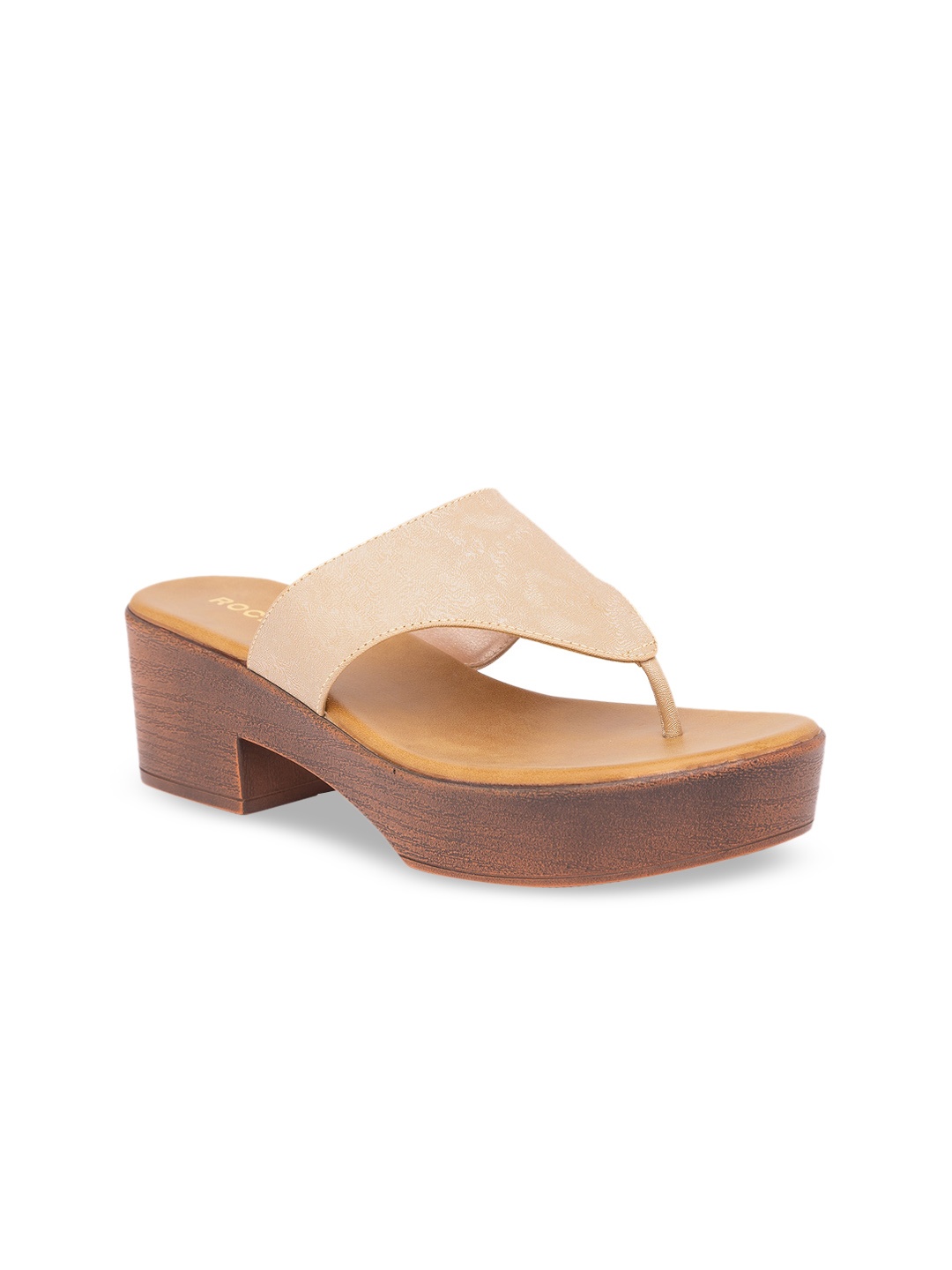 

Rocia Women Beige Solid Sandals