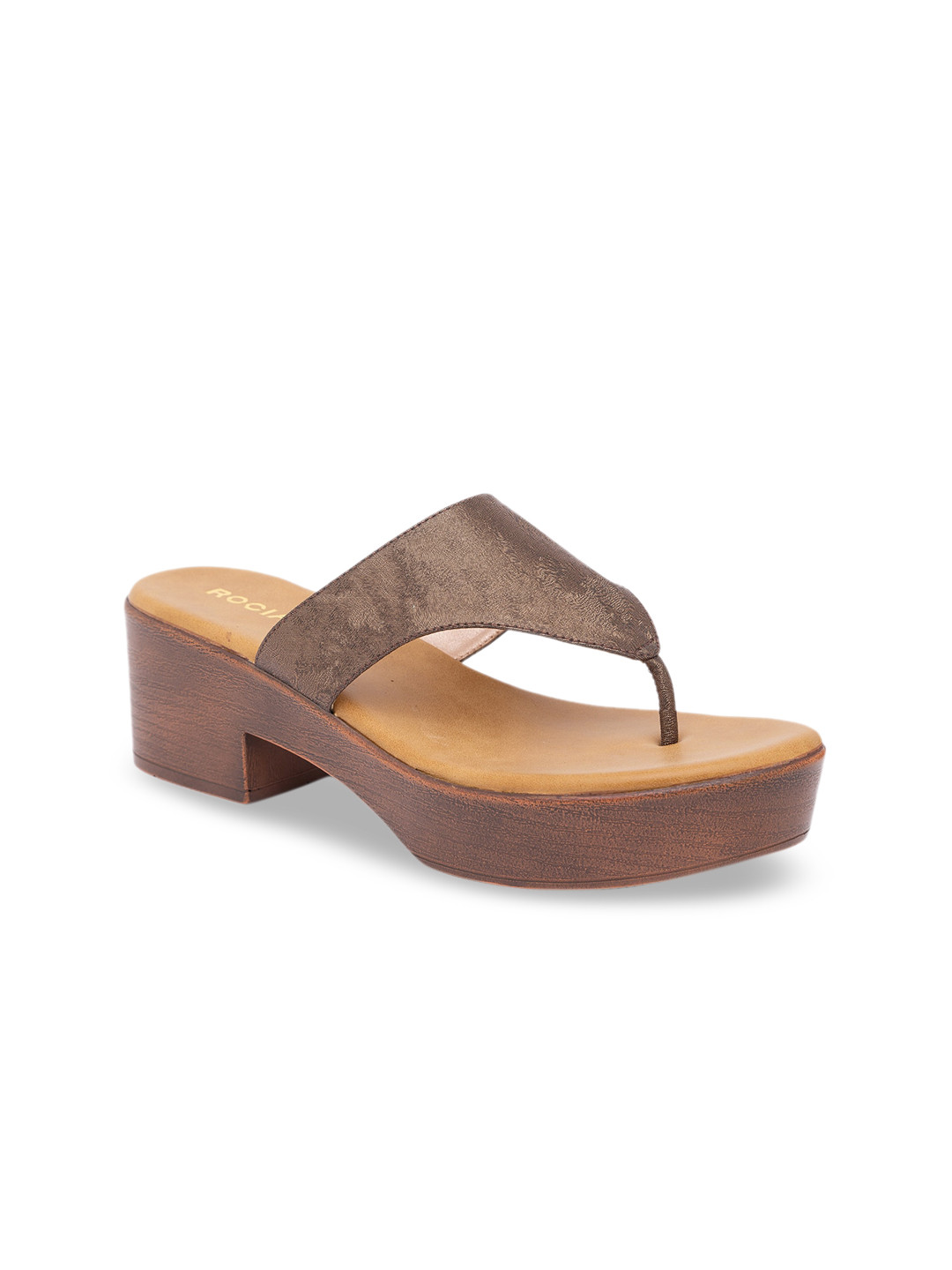 

Rocia Women Brown Solid Platform Heels