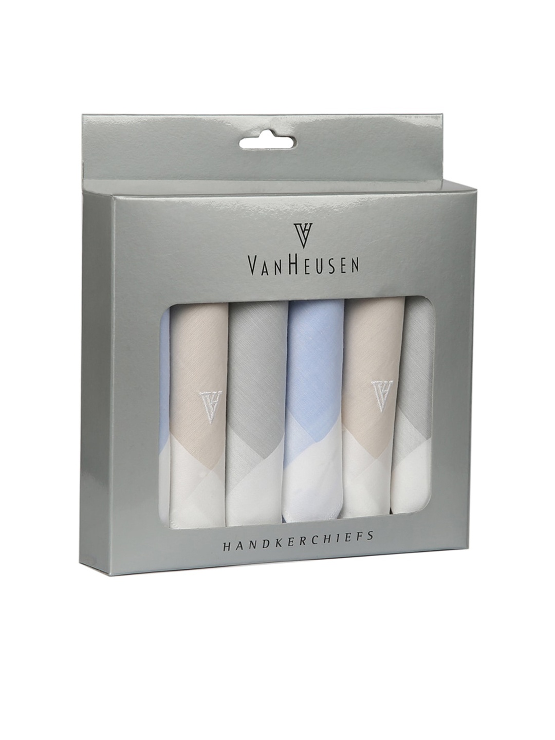 

Van Heusen Men Pack Of 6 Solid Handkerchief Gift Set, Blue
