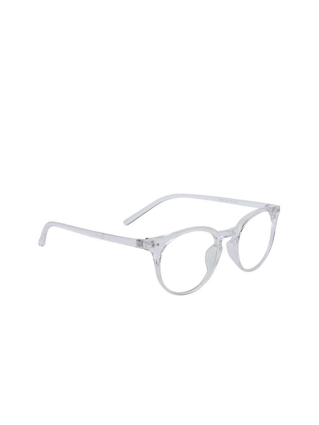 

Peter Jones Eyewear Unisex Grey Solid Anti Glare Lens Full Rim Optical Round Frames 2283W