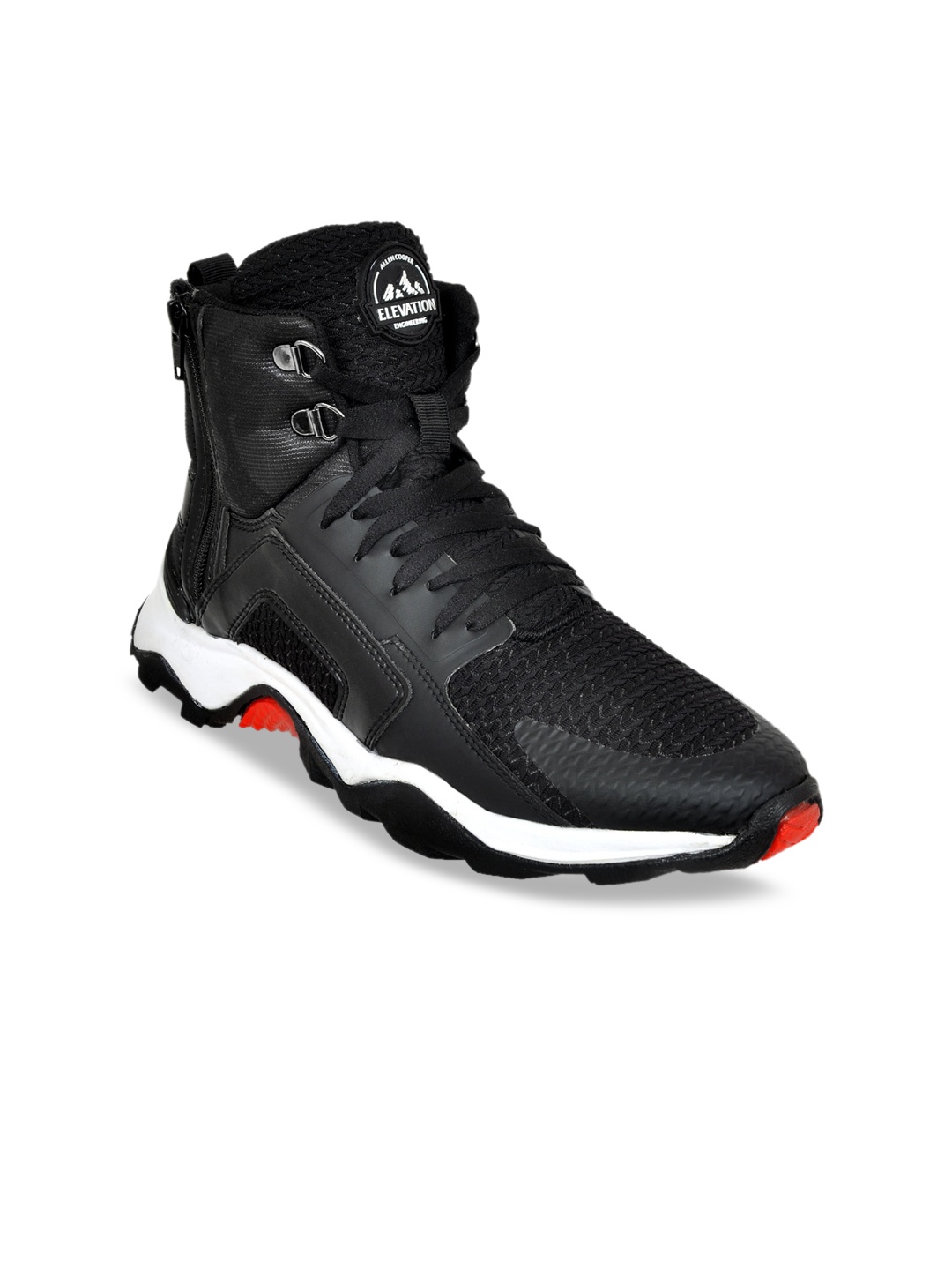 

Allen Cooper Men Black Solid Trekking Shoes