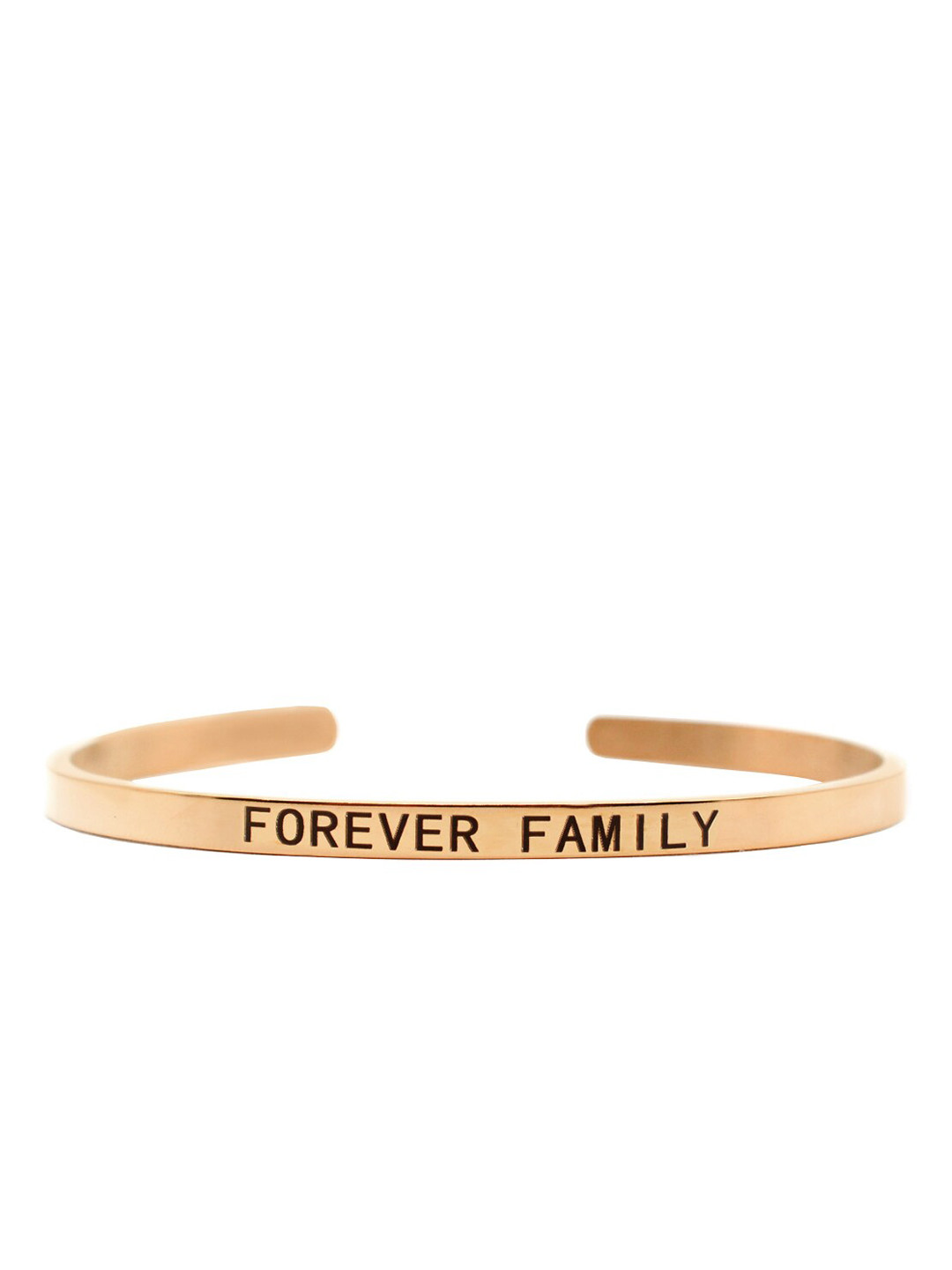 

JOKER & WITCH Rose Gold-Plated & Black Forever Family Cuff Bracelet