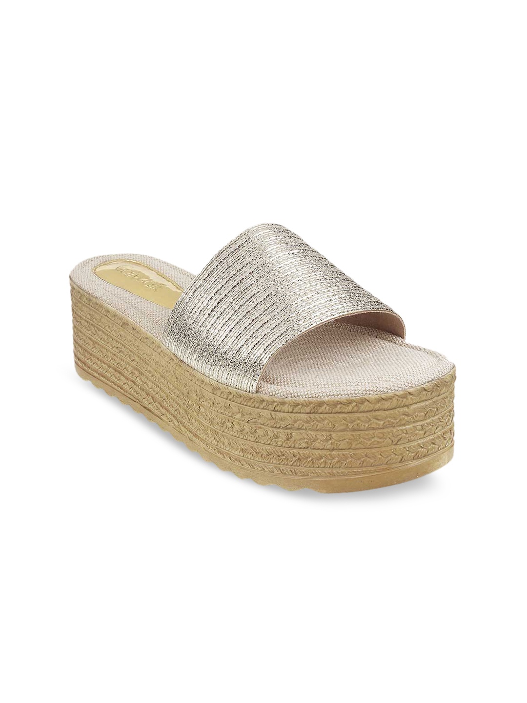 

Catwalk Women Gold-Toned Woven Design Heels