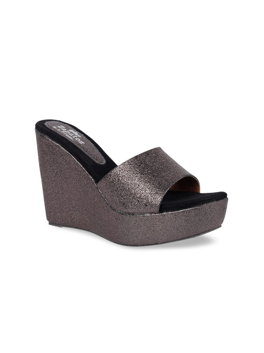 

ZAPATOZ Women Grey Solid Heels