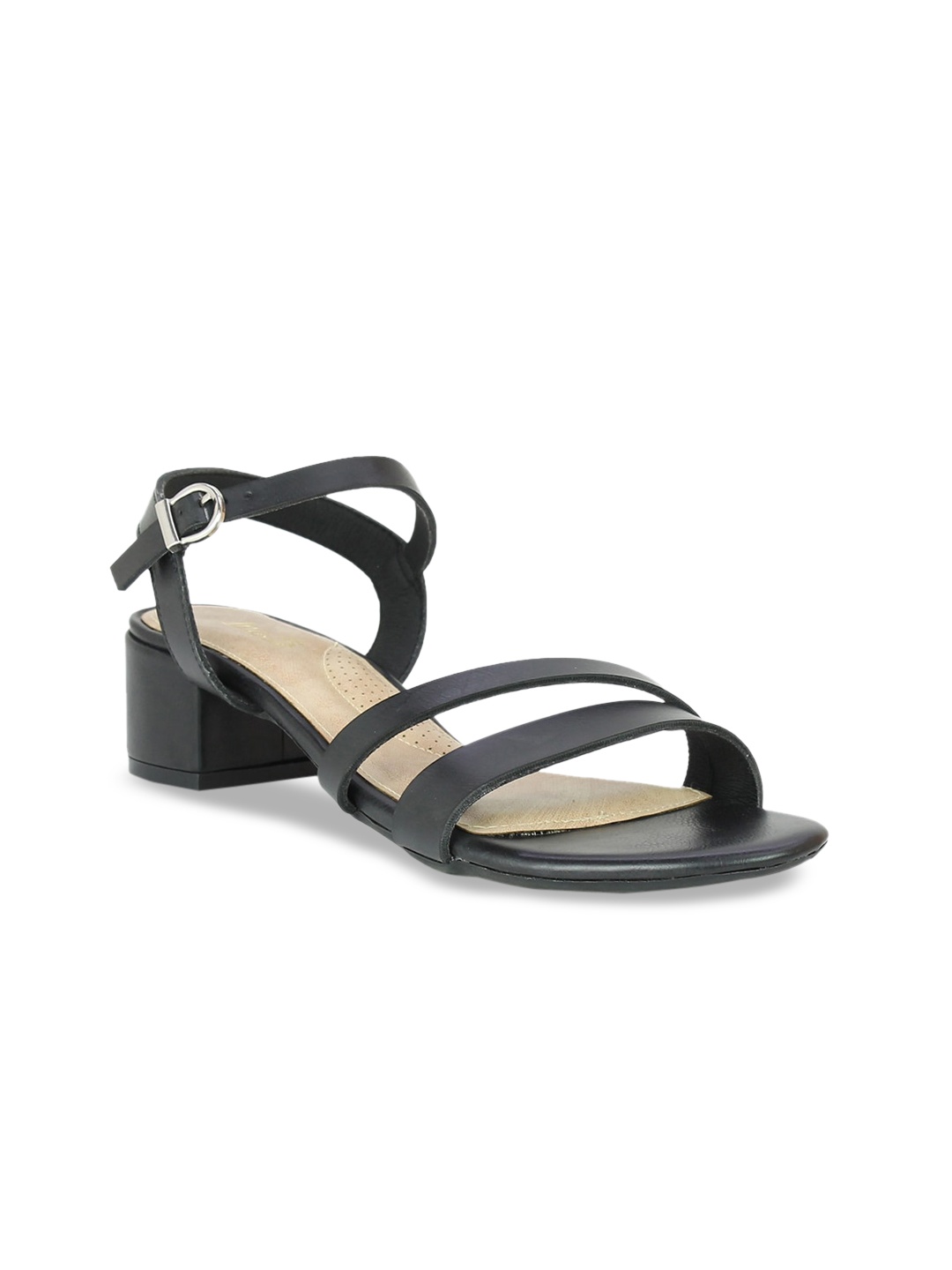 Inc 5 Women Black Solid Block Heels