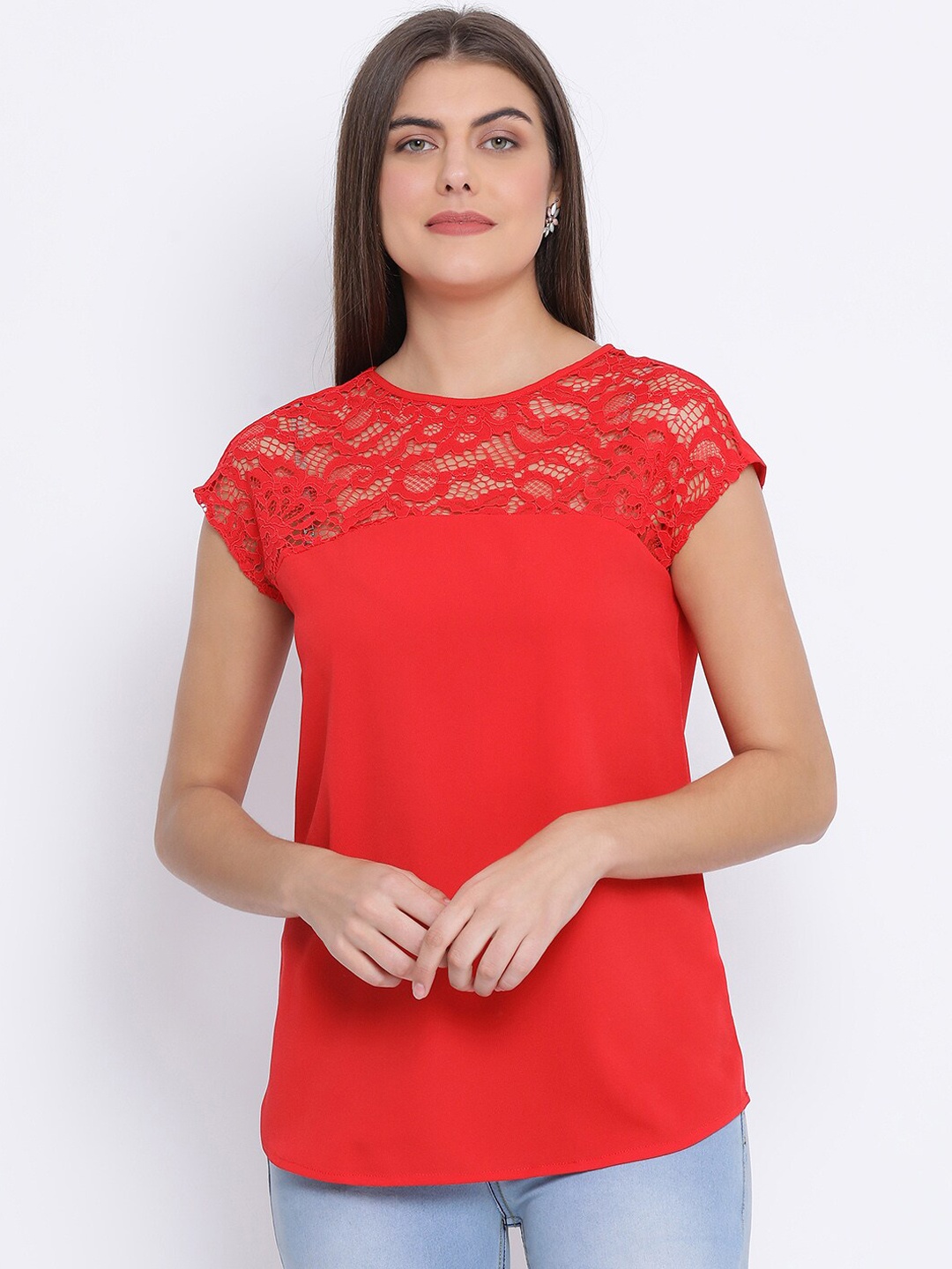 

Oxolloxo Women Red Solid Top