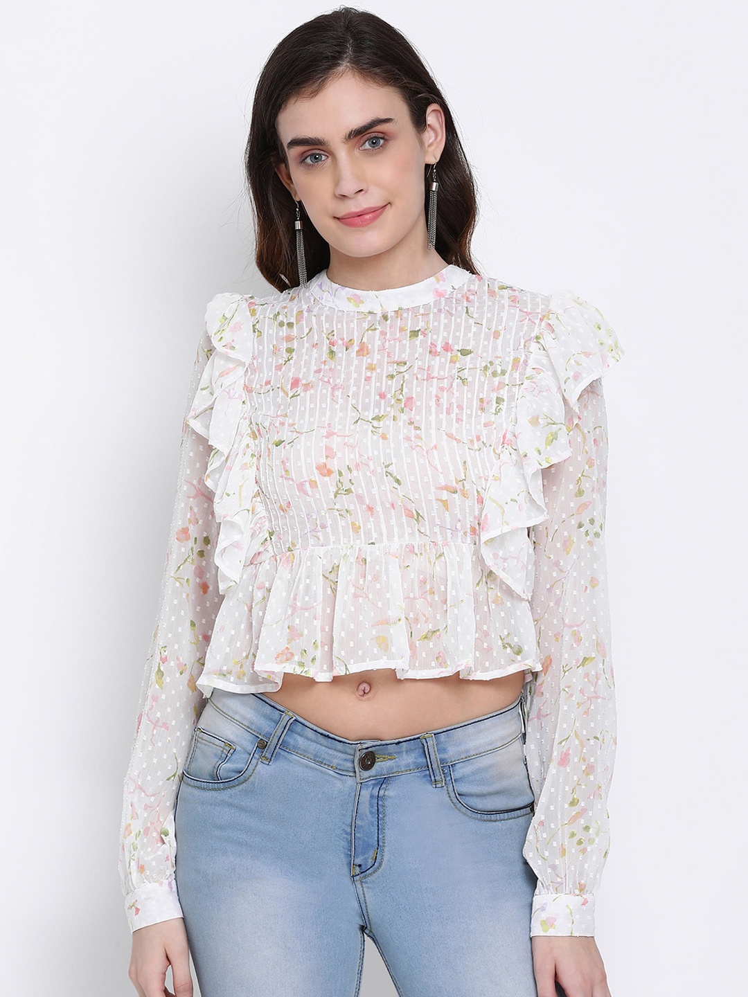 

Oxolloxo Women White Printed Top