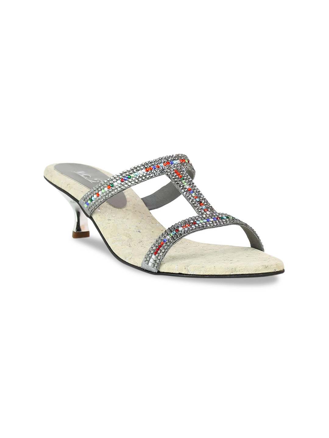 

Inc 5 Women Grey Embellished Heels