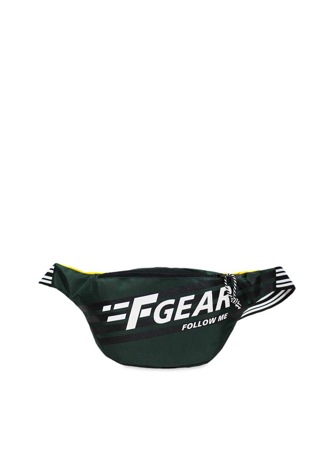 

F Gear Unisex Green & Yellow Printed Enzo Spruce Waist Pouch