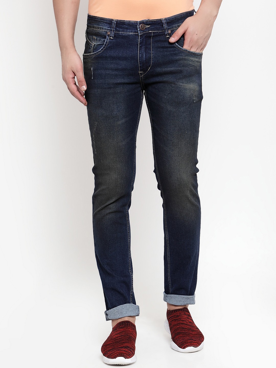 

Cantabil Men Blue Regular Fit Jeans