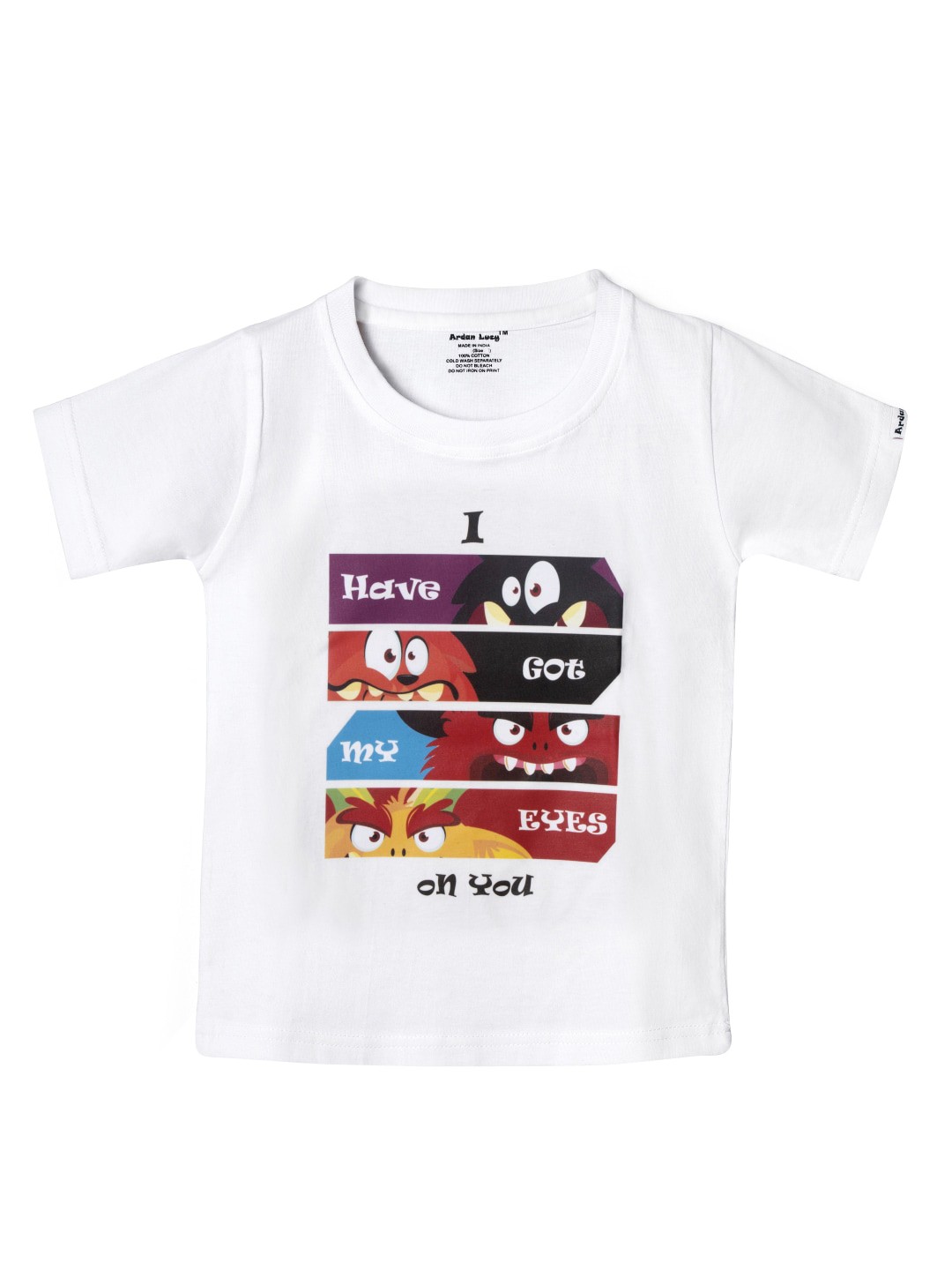 

Ardan Lucy Girls White Printed Round Neck T-shirt