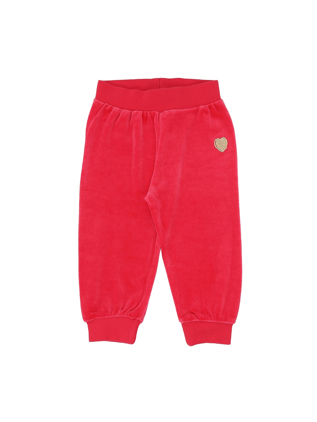 

Pantaloons Baby Infant Girls Fuchsia Pink Solid Joggers