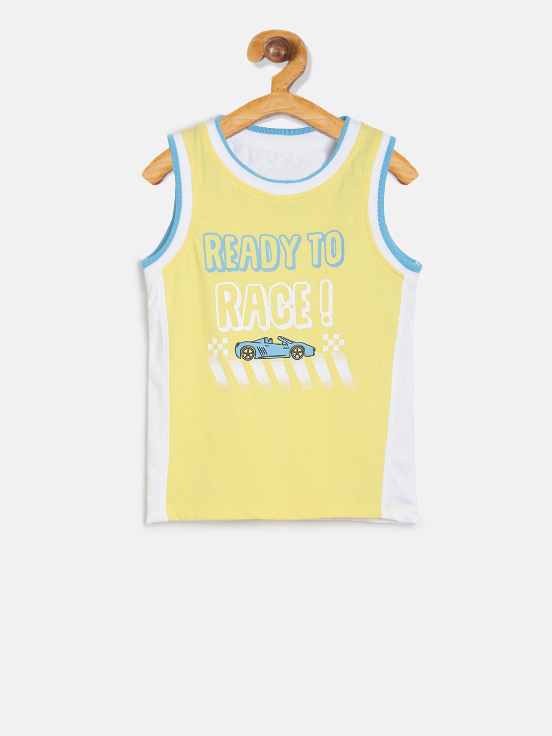 

MINI KLUB Girls Yellow Printed Round Neck T-shirt