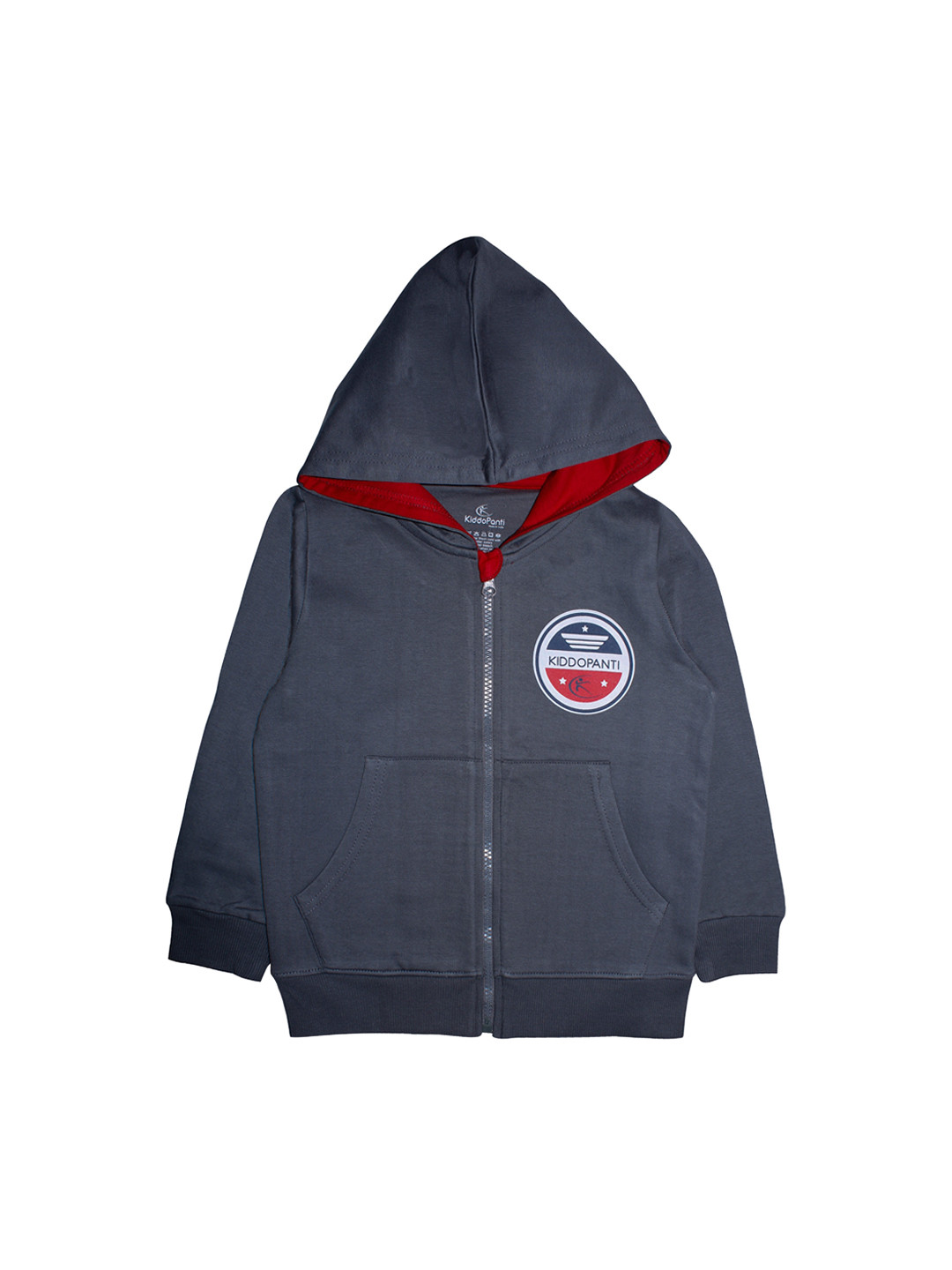 

KiddoPanti Boys Grey Solid Sweatshirt