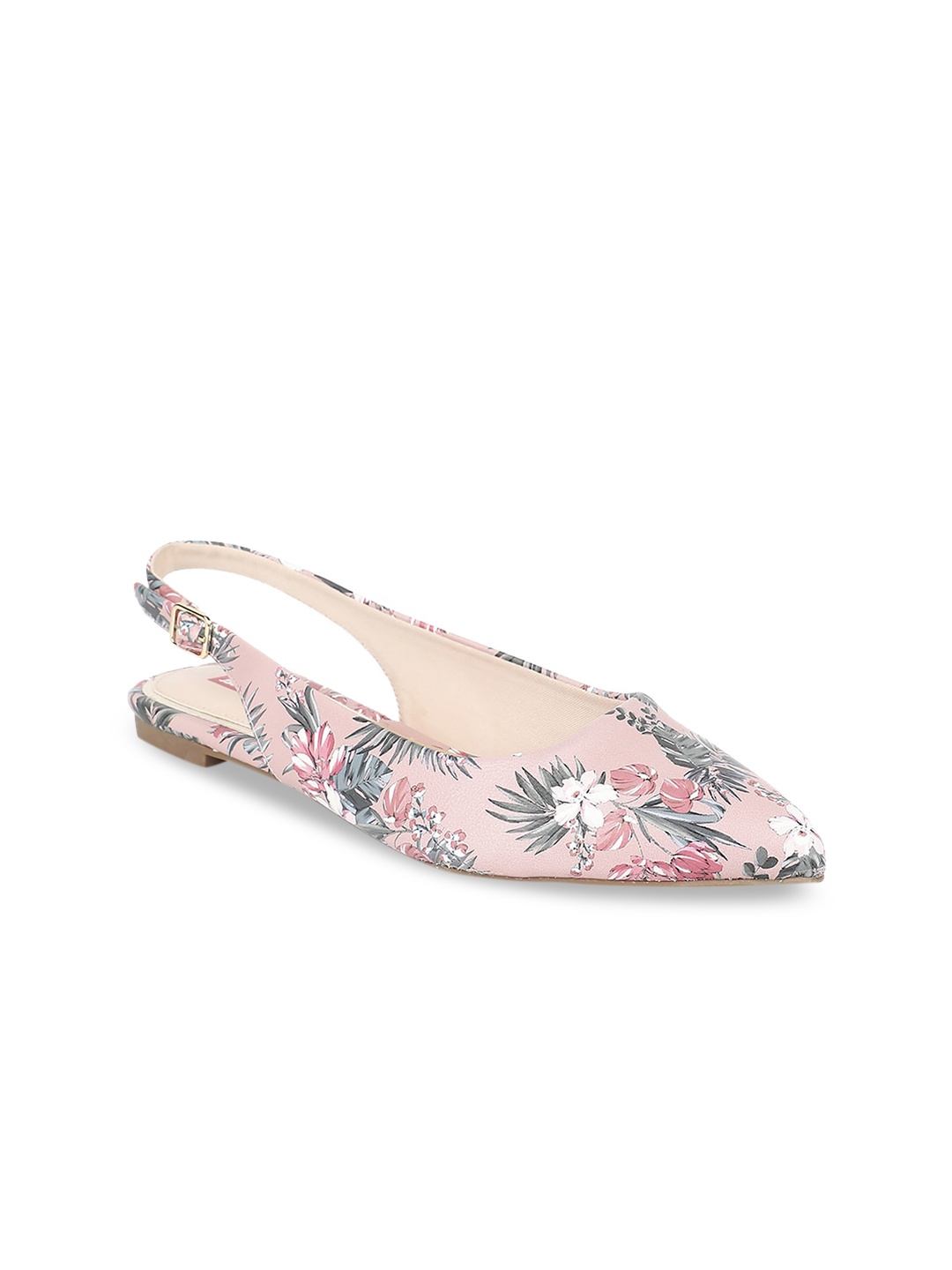 

Bata Women Pink Printed PU Ballerinas