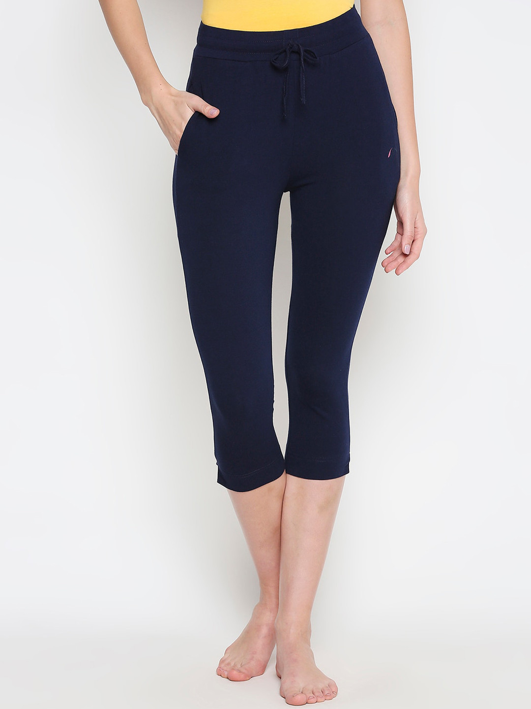 

XIN Women Navy Blue Solid Lounge Pant