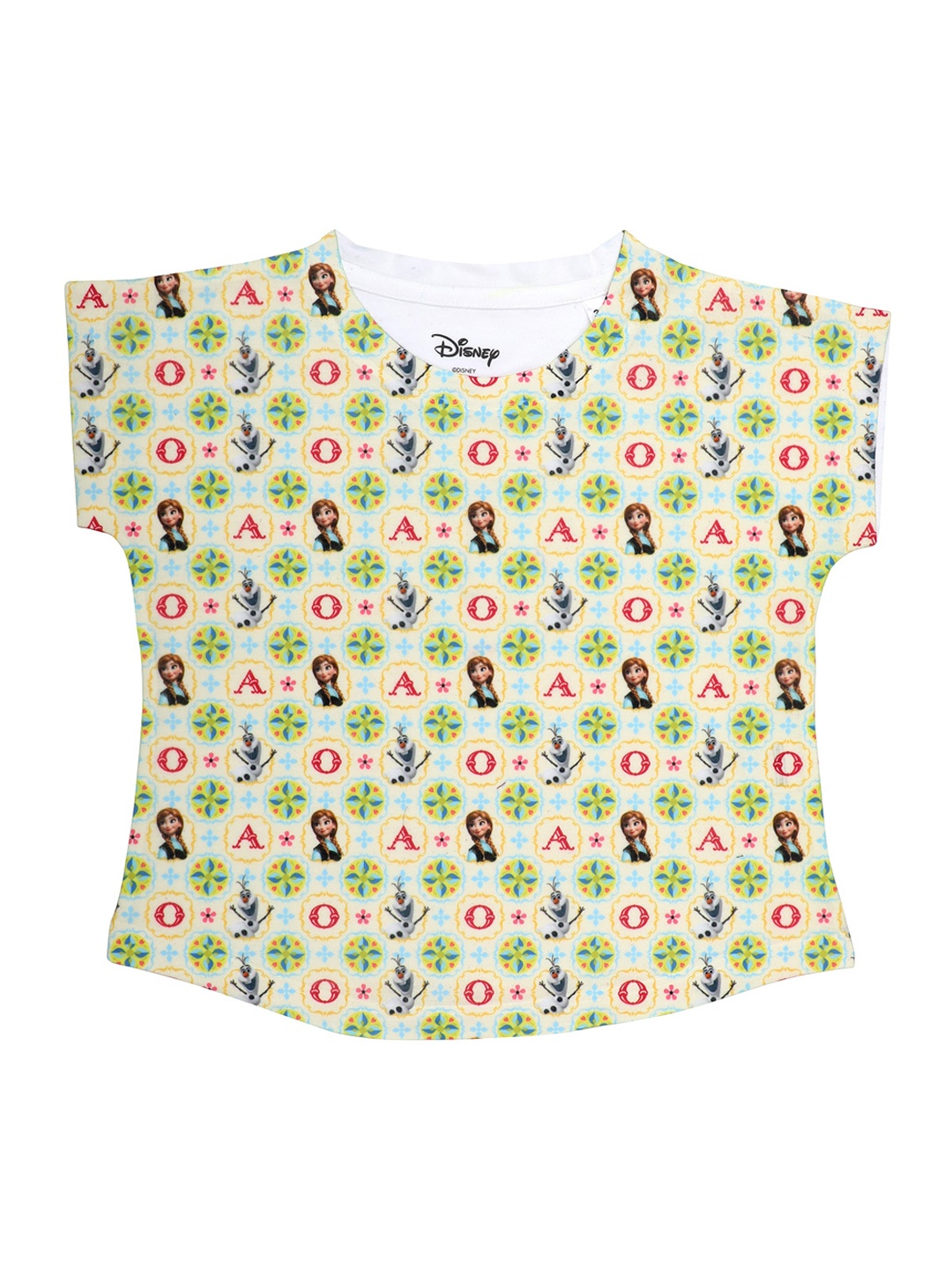 

Disney by Wear Your Mind Girls Off-White Printed Top
