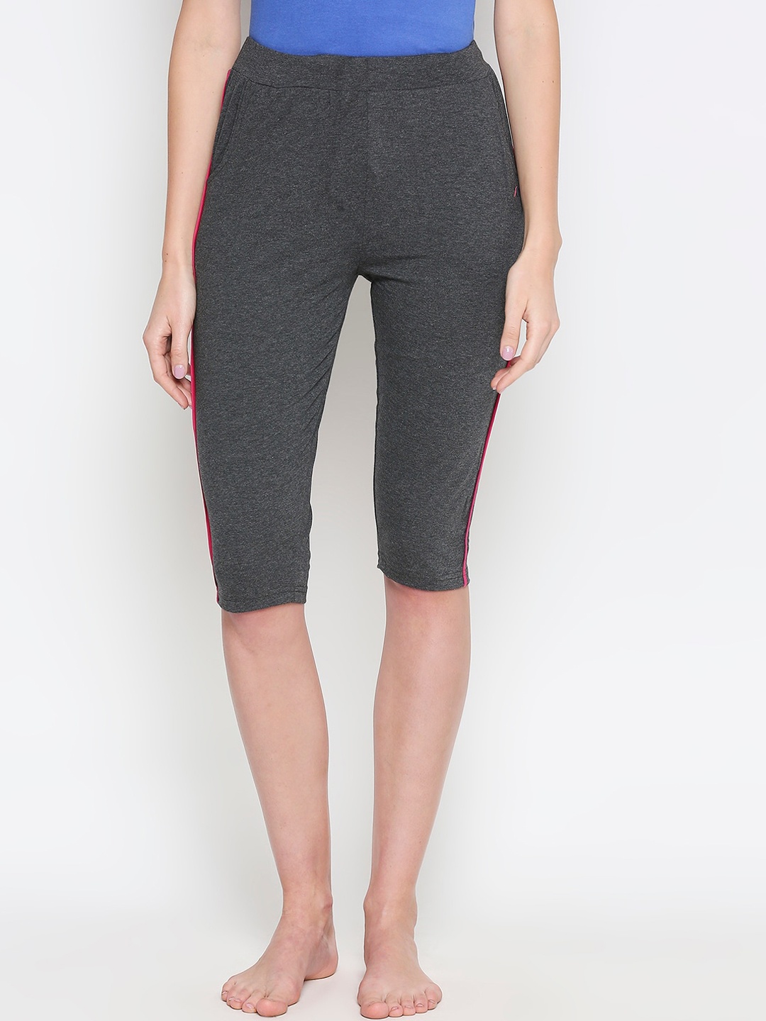 XIN Charcoal Grey Solid Lounge Pants
