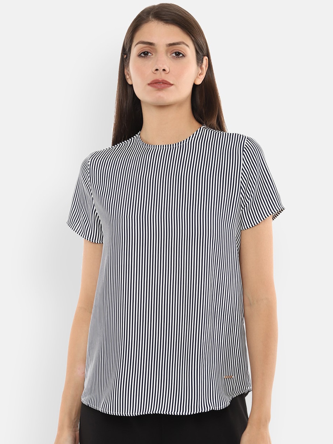 

Van Heusen Woman Women White Striped Top