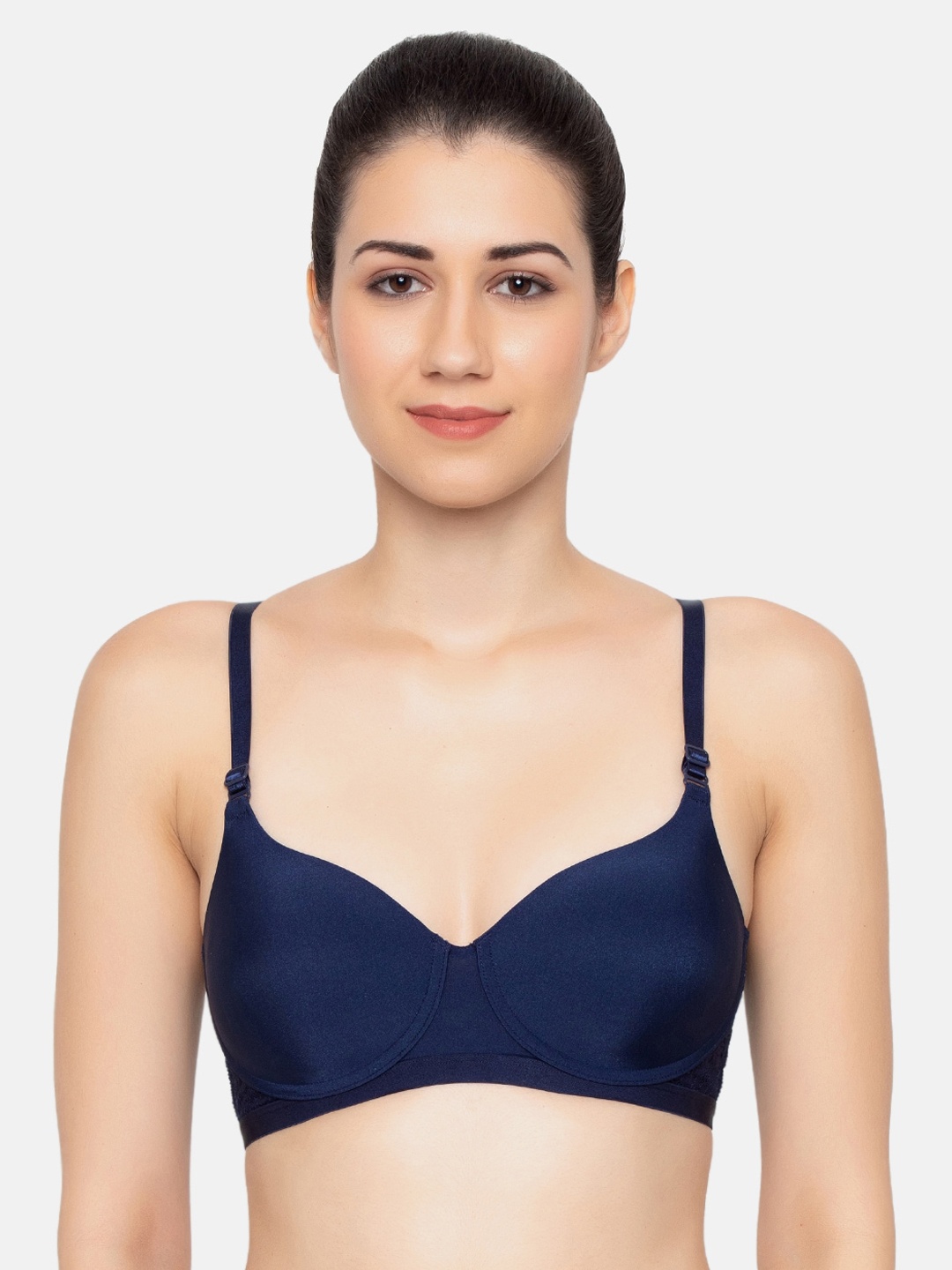 

Triumph Style Spotlight Padded Wireless Lace T-shirt Bra, Blue