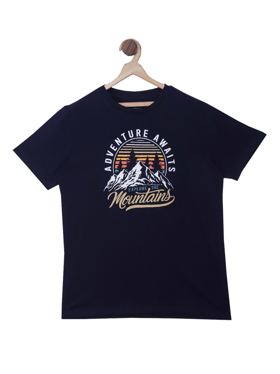 

Red Tape Boys Navy Blue Printed Round Neck T-shirt