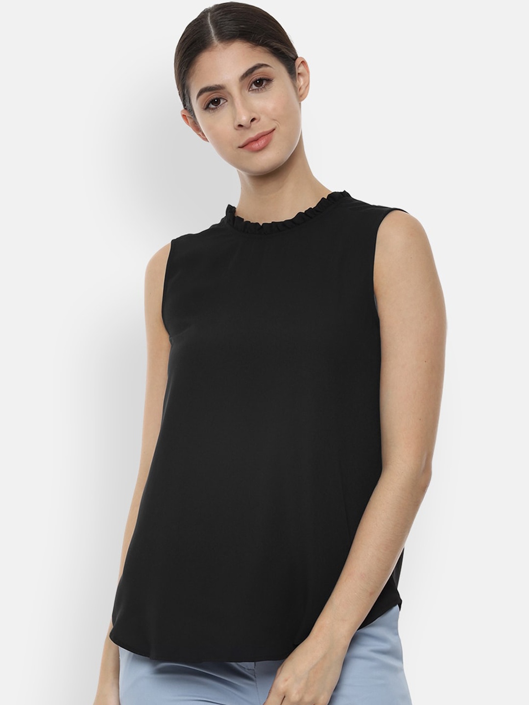 

Van Heusen Woman Black Solid Top