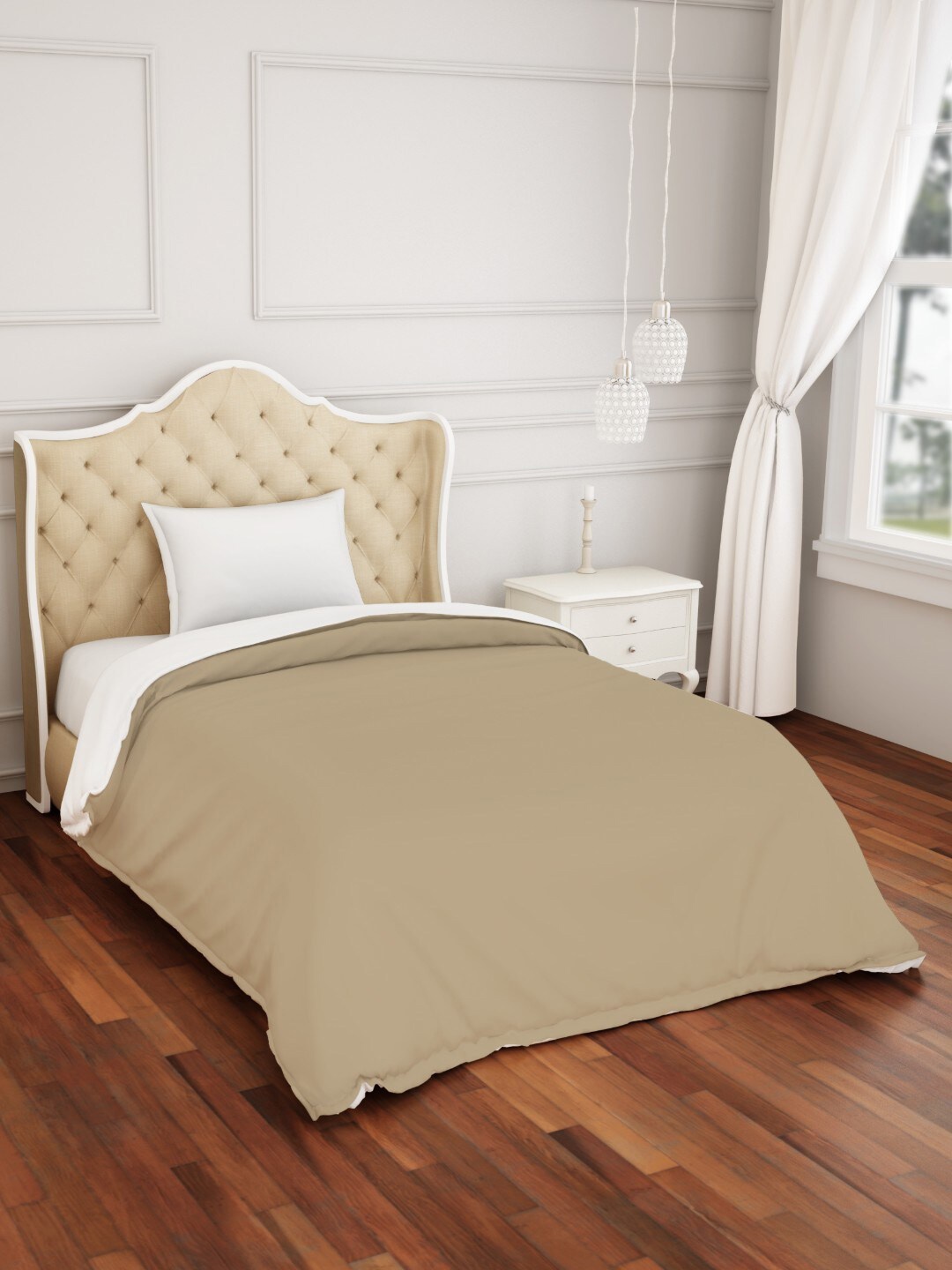 

SPACES Hygro Beige Solid 300 TC Single Bed Duvet Cover