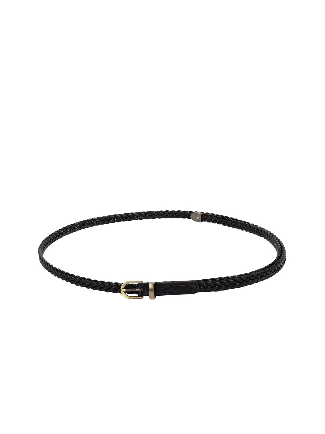 

CRUSSET Women Black Woven-Design Belt
