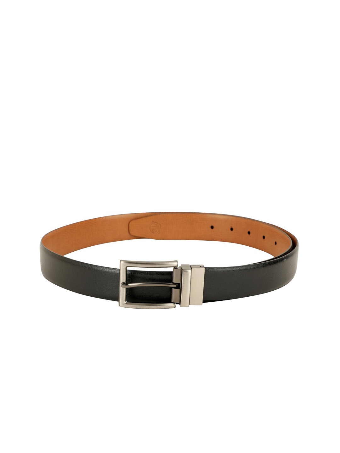 

ZEVORA Men Black & Brown Solid Belt
