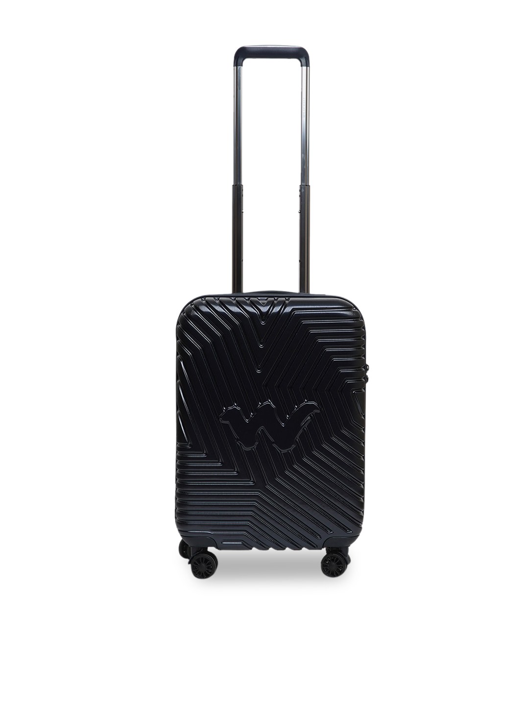 

Wildcraft Unisex Navy Blue Textured Hard-Side Cabin Trolley Suitcase