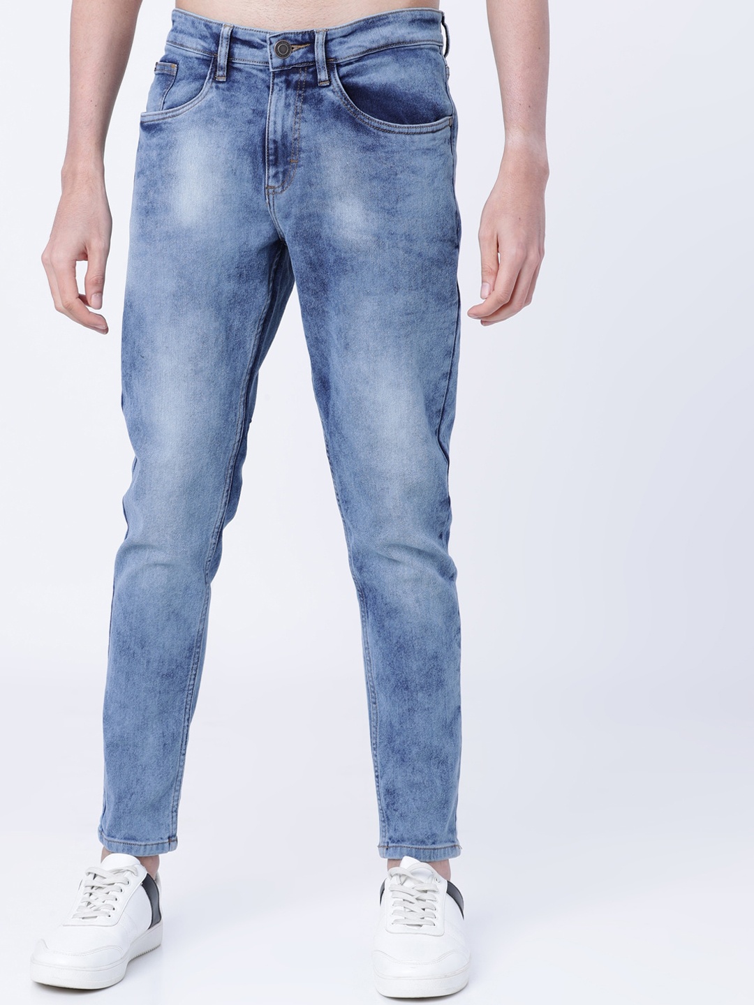 

HIGHLANDER Men Blue Tapered Fit Mid-Rise Clean Look Stretchable Jeans