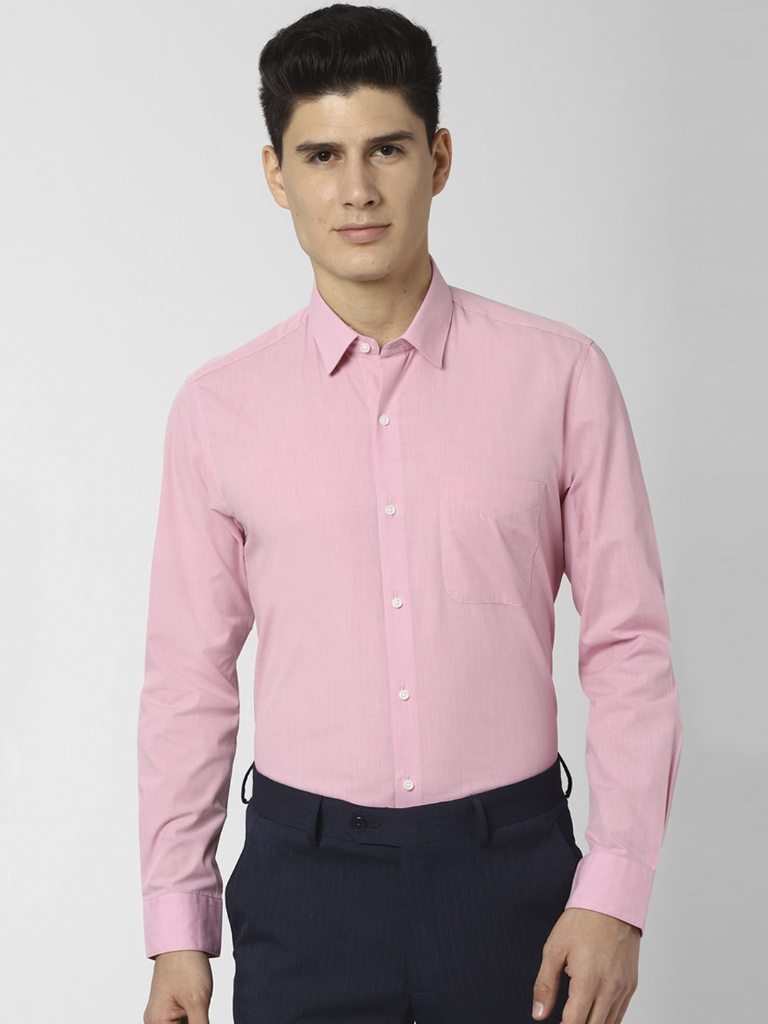

Peter England Men Pink Regular Fit Solid Casual Shirt